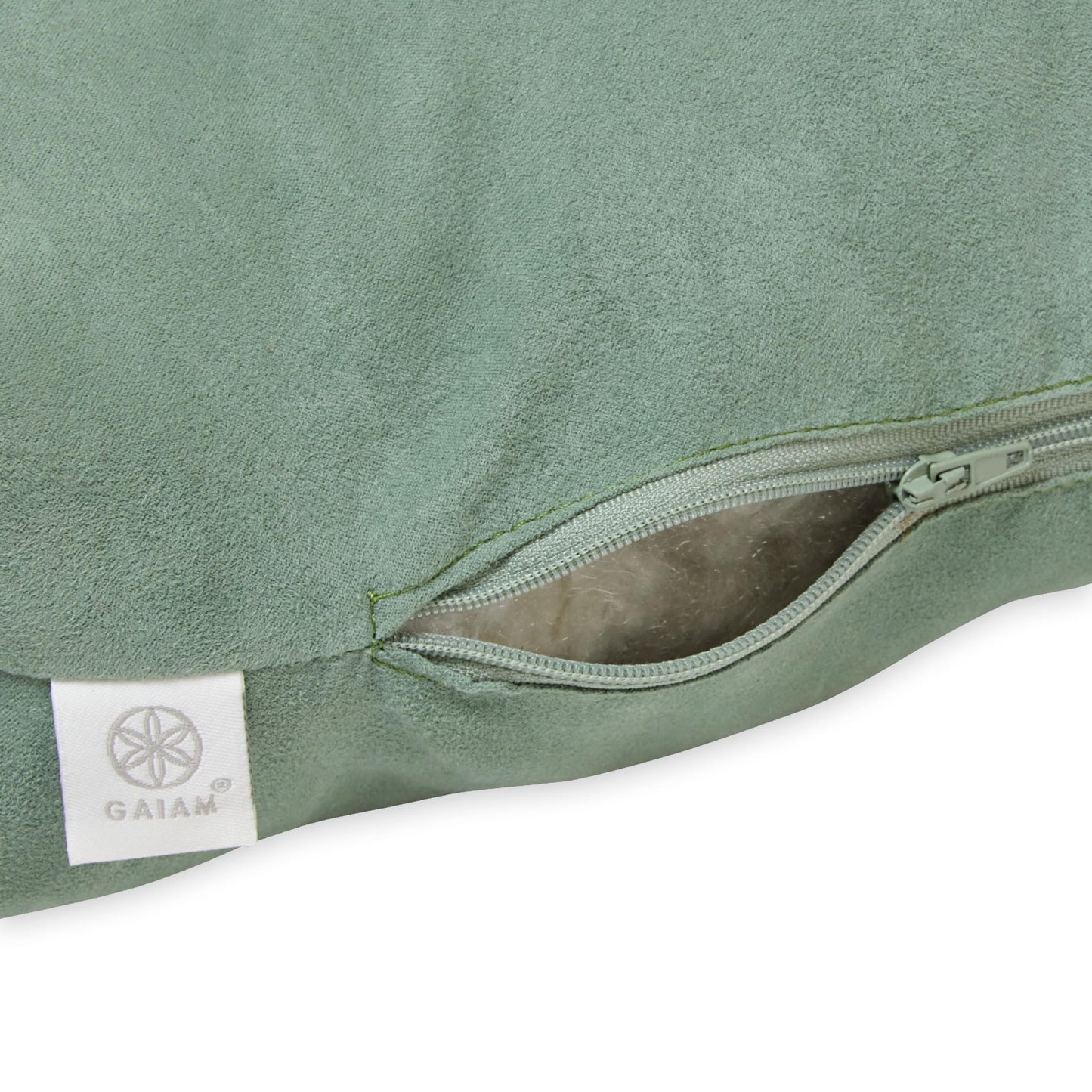 Gaiam Zabuton Meditation Cushion - Yoga Pillow Designed for Comfort During Meditation - Soft and Thick Floor Pillow for Pressure Relief - Machine Washable Cover - 35" L x 24" W x 4" H