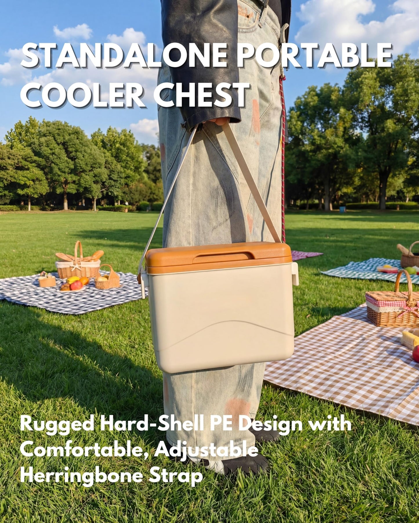 5L Cooler Insert for Bogg Bag XL – 3-in-1 Insulated Lunch Box with Strap, Portable Cold & Warm Storage Ice Chest for Beach, Picnic, Breastmilk, Snacks