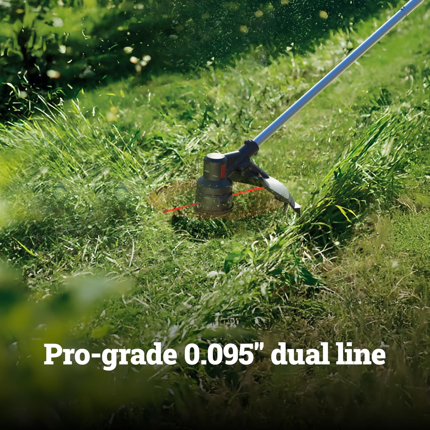 Worx Cordless String Trimmer, 15" Electric Weed Wacker with Dual-exit Bump-Feed Head, 25CC Gas-Like 40V Weed Eater with Brushless Motor, 2 × 4.0 Ah Batteries & Charger Included, WG185