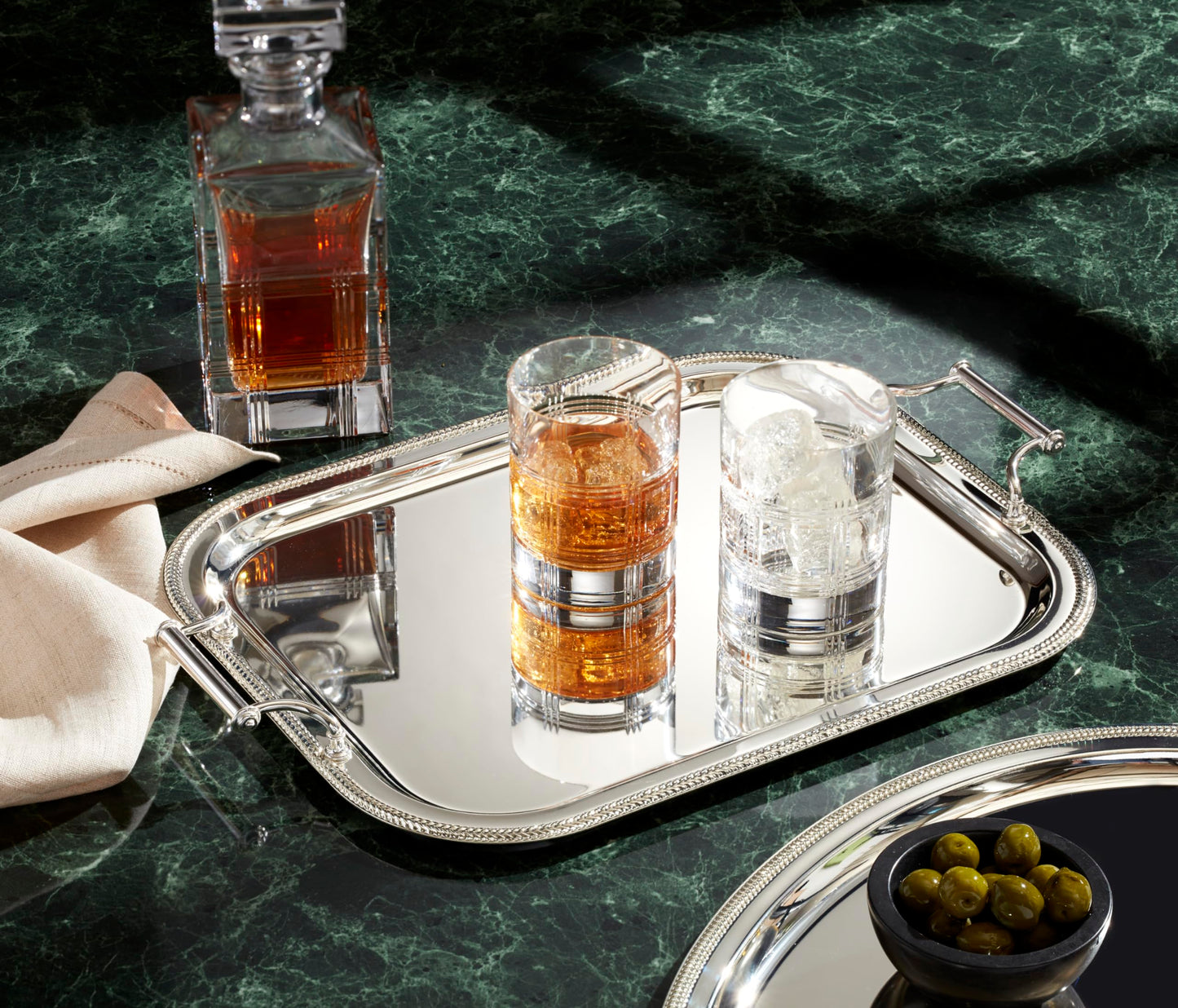 Reed And Barton 896102 Rectangle Silverplate Tray With Handles