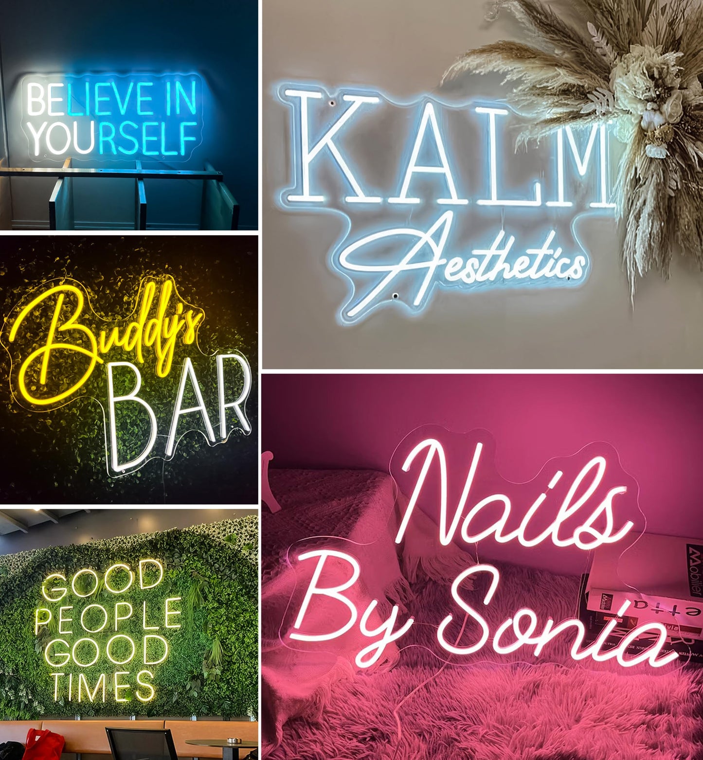 CIONAOR Custom Neon Sign, Custom LED Neon Sign Customizable for Wedding Bar Salon Beauty Business Light Up Name Sign, Personalized Neon Light Suitable for Events Birthday Gifts Decorations