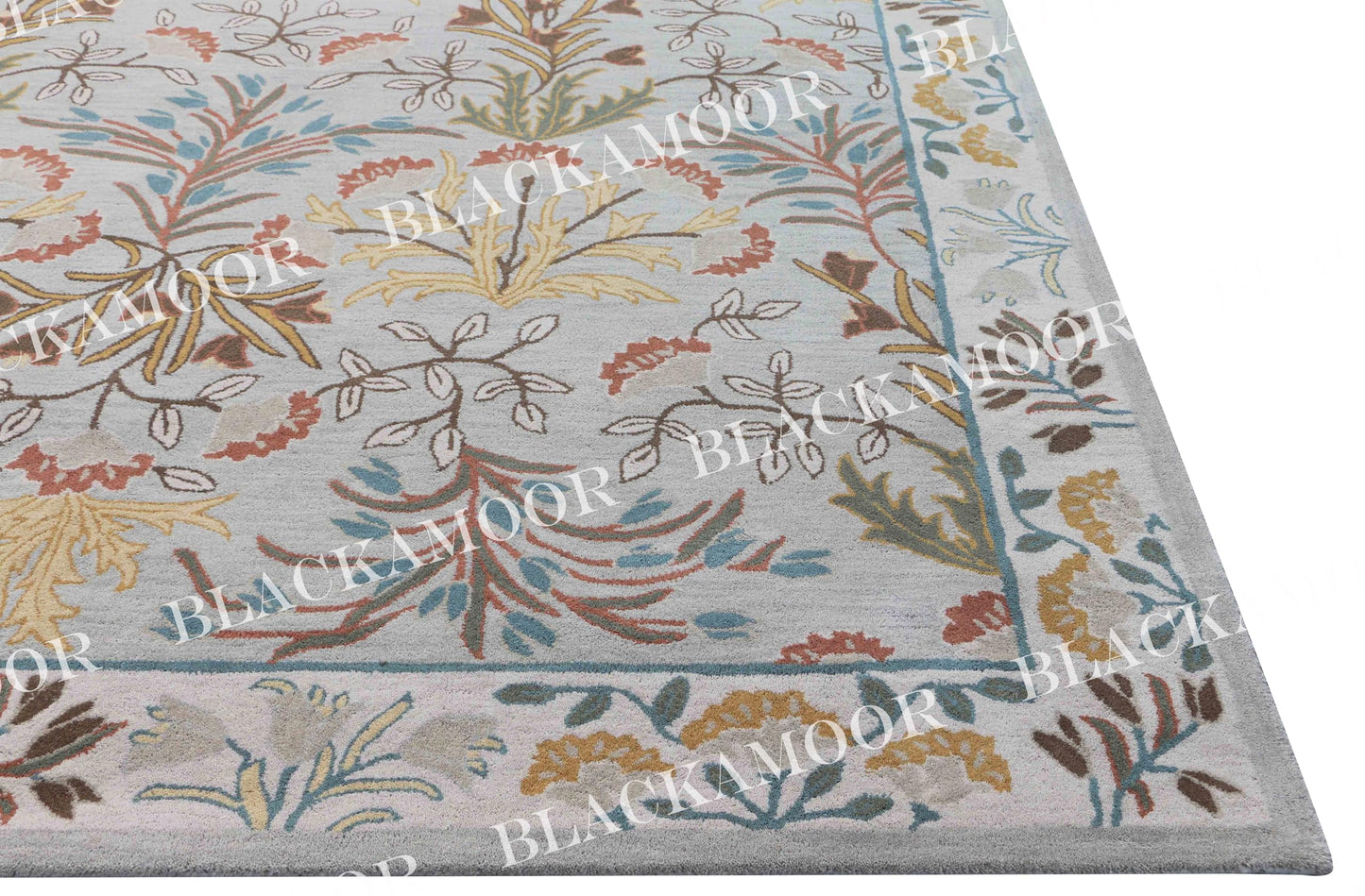 Isabel Handmade Wool Tufted Area Rug | Unique Traditional Adeline Gray Jaipuri Design, Thick & Soft Carpet | Perfect for Living Room, Bedroom Decor (3' X 5')