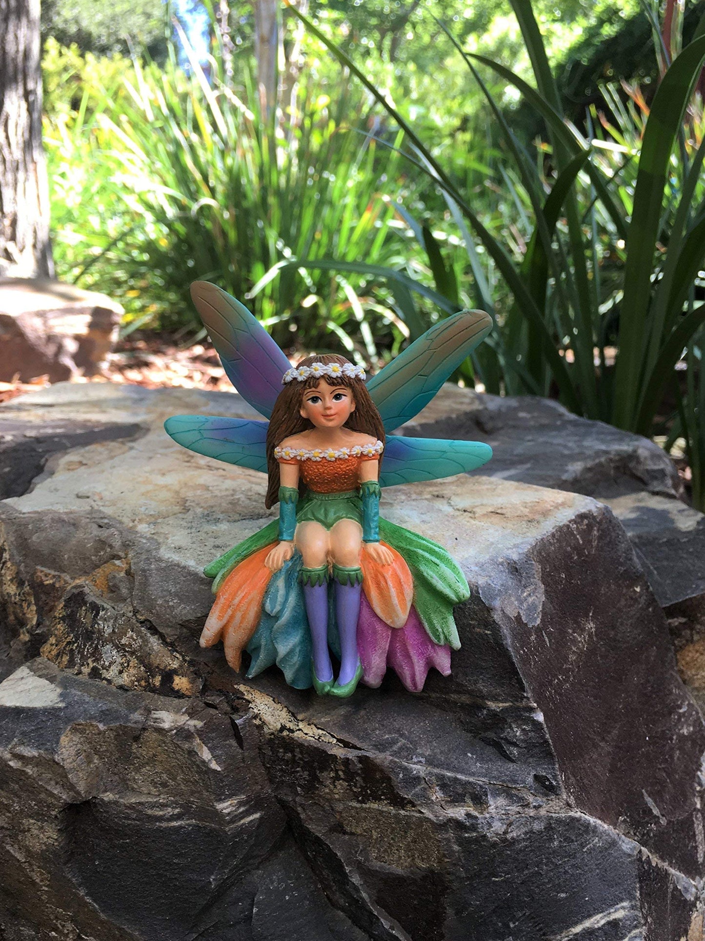 GlitZGlam Daisy The Gorgeous Miniature Fairy for Your Fairy Garden/Miniature Garden