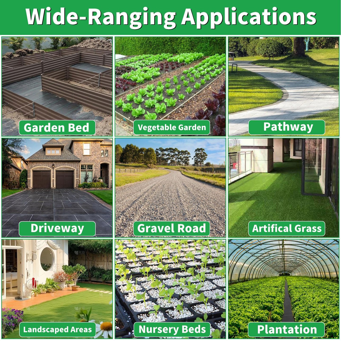 Vanver 3ftx300ft Garden Landscape Fabric Weed Barrier Fabric Heavy Duty,Weed Blocker Fabric, Geotextile Fabric Under Gravel,Garden Tarp to Prevent Weeds, Landscaping Fabric, Driveway Fabric
