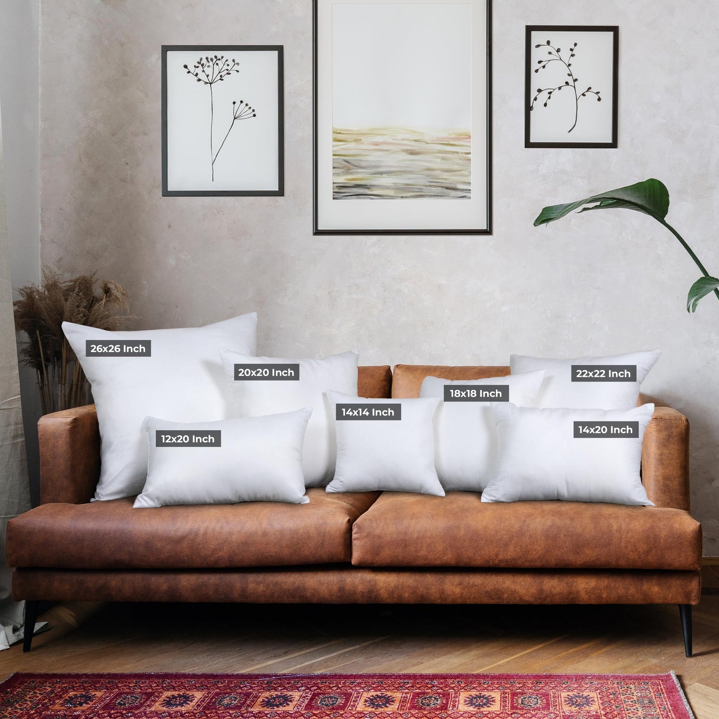 Utopia Bedding Throw Pillows (Set of 4, White) – 12 x 20 Inches Down Alternative Pillows for Bed, Sofa, and Couch - Fluffy Decorative Stuffer Pillow for Indoors & Outdoors
