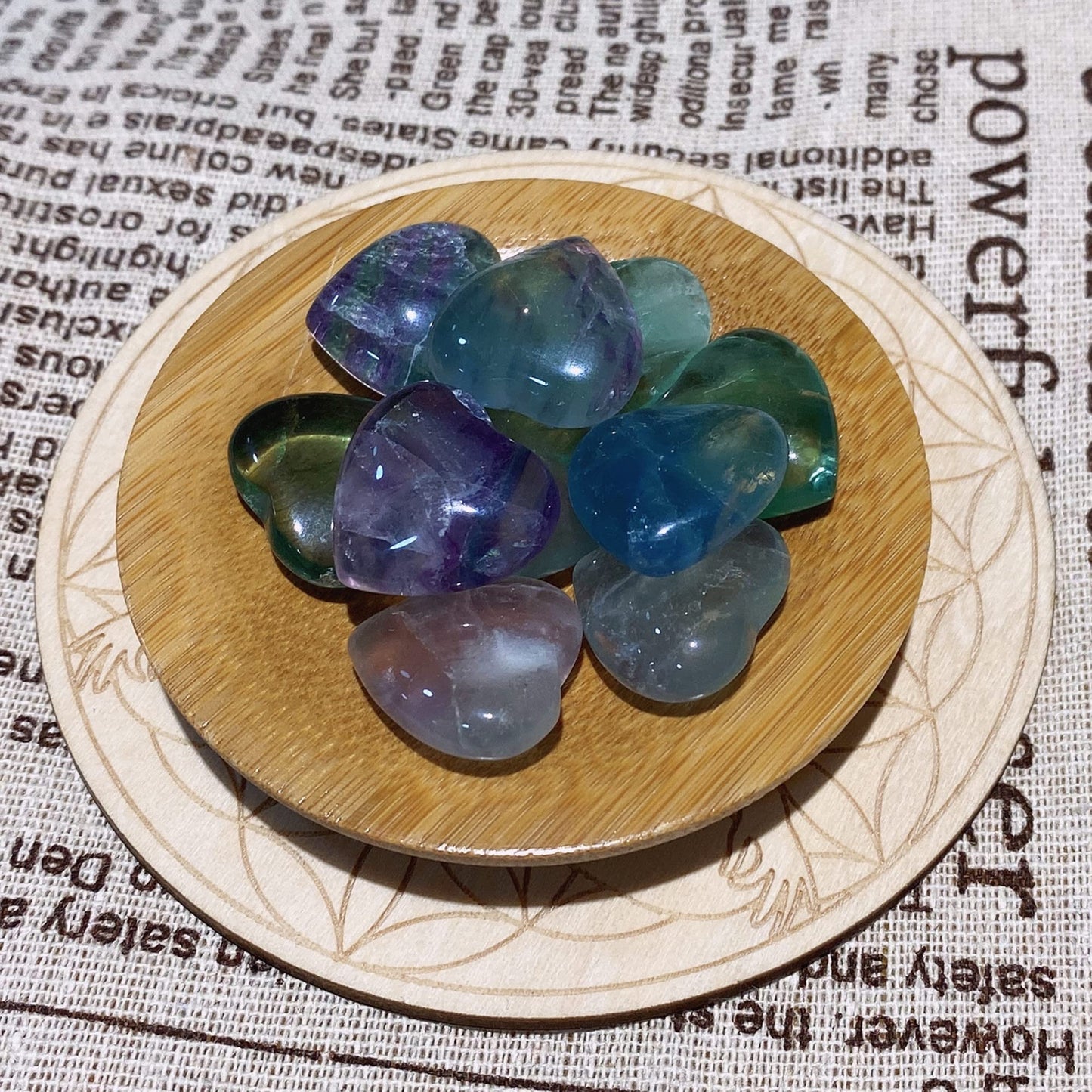 10 PCS Colorful Fluorite Crystal Heart Stone Thicken Natural Polished Love Heart Shaped Healing Stones Palm Gemstones Set Bulk Gifts Wholesale Reiki Energy Balancing Meditation Mothers Day Gifts Bulk