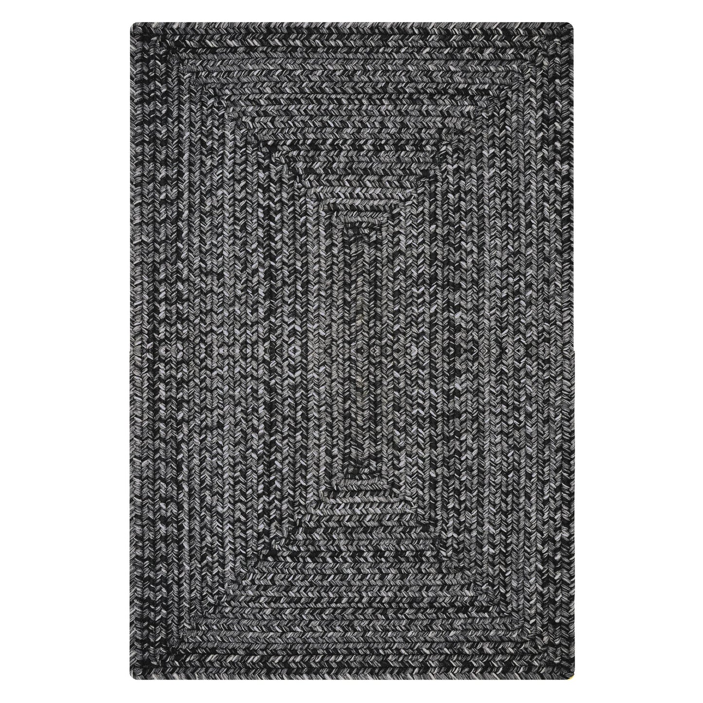 Black Small Braided Rug 27"x45" - Country Style Braided Rugs for Kitchen, Bathroom and Outdoor Entryways, Reversible, Soft, Machine Washable and Water Absorbing