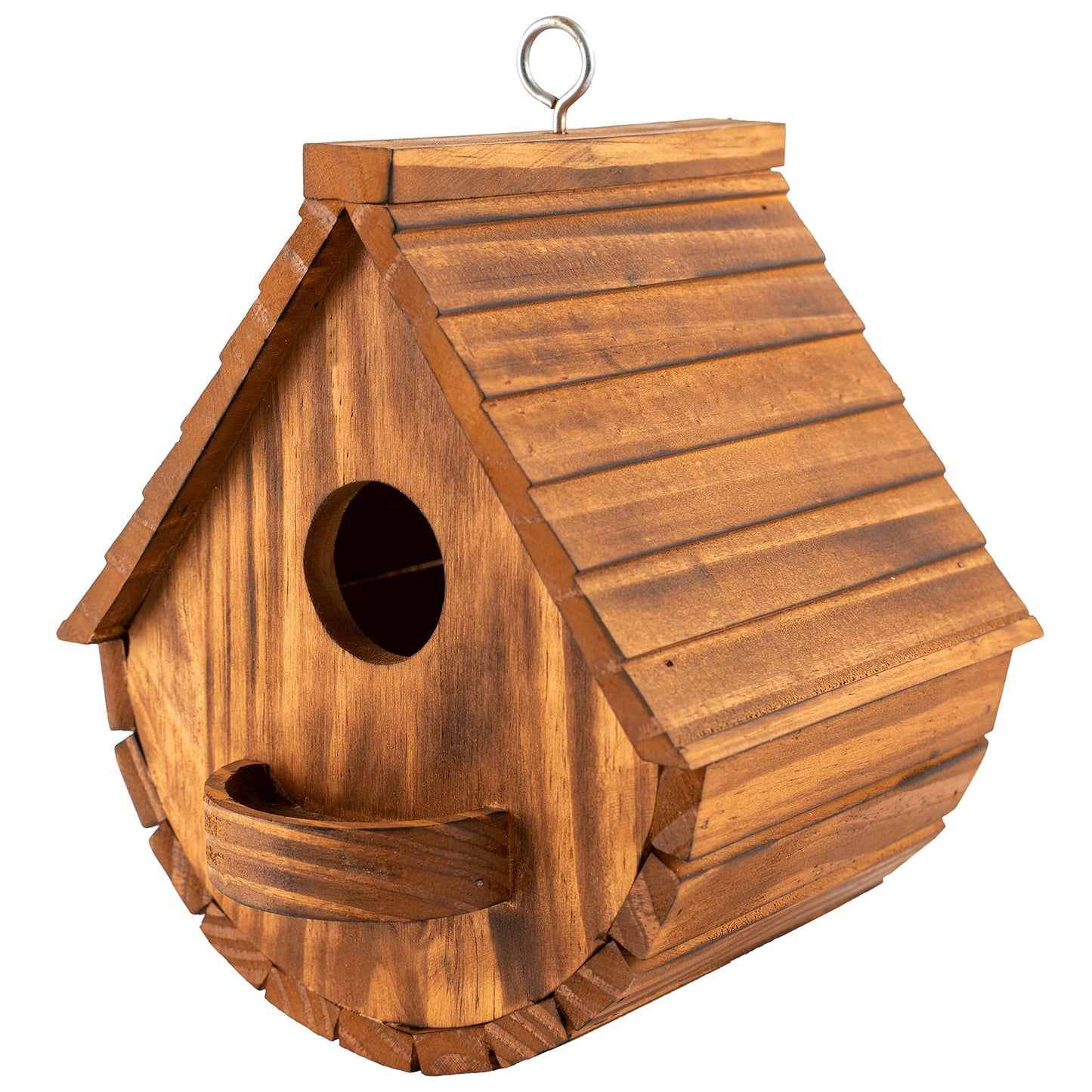 Set of 2 COLEBA Bird Houses for Outside,Outdoor Bird House Bird Families Bluebird Finch Cardinals Hanging Birdhouse for Garden