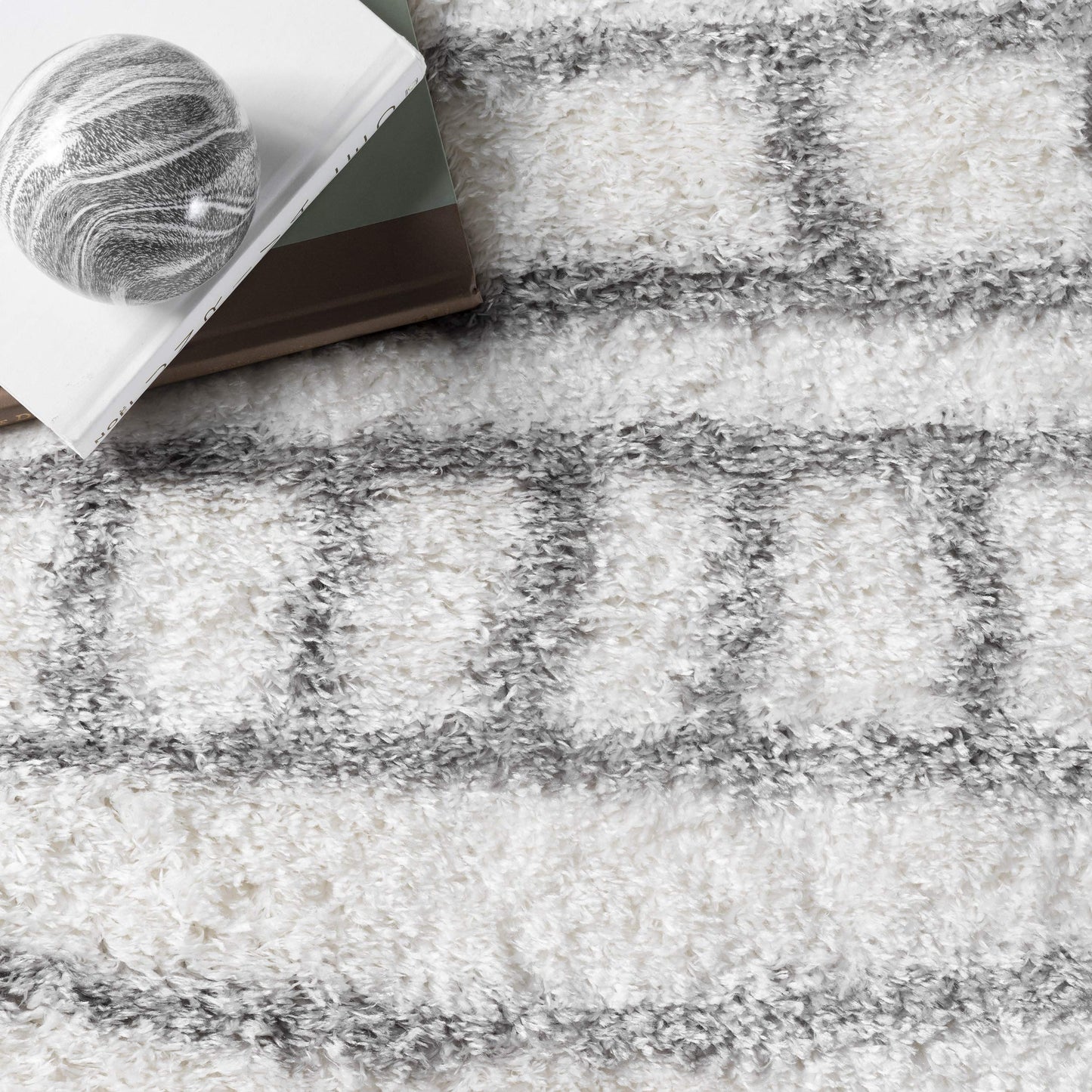 nuLOOM Renata Moroccan Shag Area Rug, 5x8, Grey