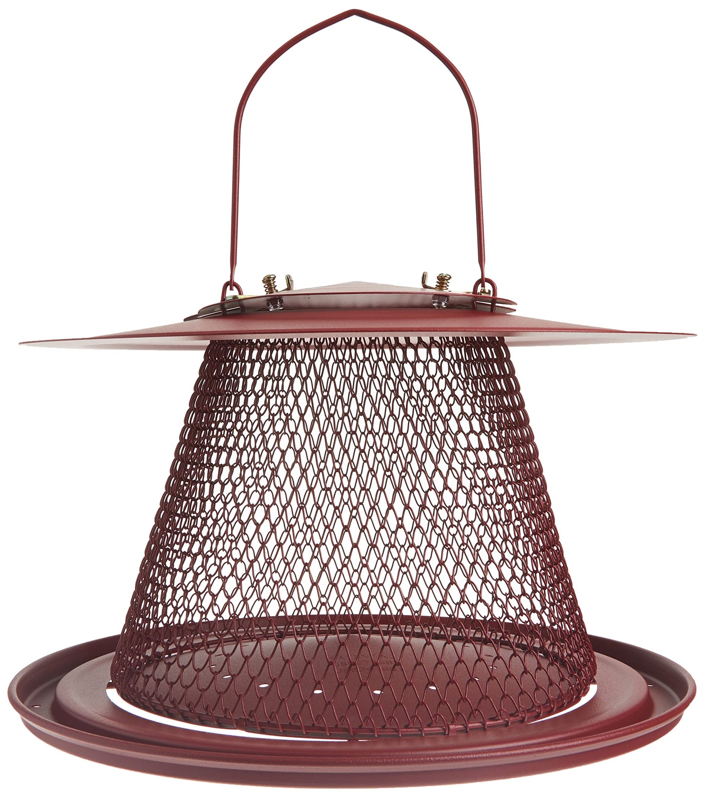 Perky-Pet Durable Wild Bird Feeder - 2.5 lb Seed Capacity - Feed up to 15 Birds at Once - Red, C00322 - Hanging Wild Bird Feeder for Outdoor Decor
