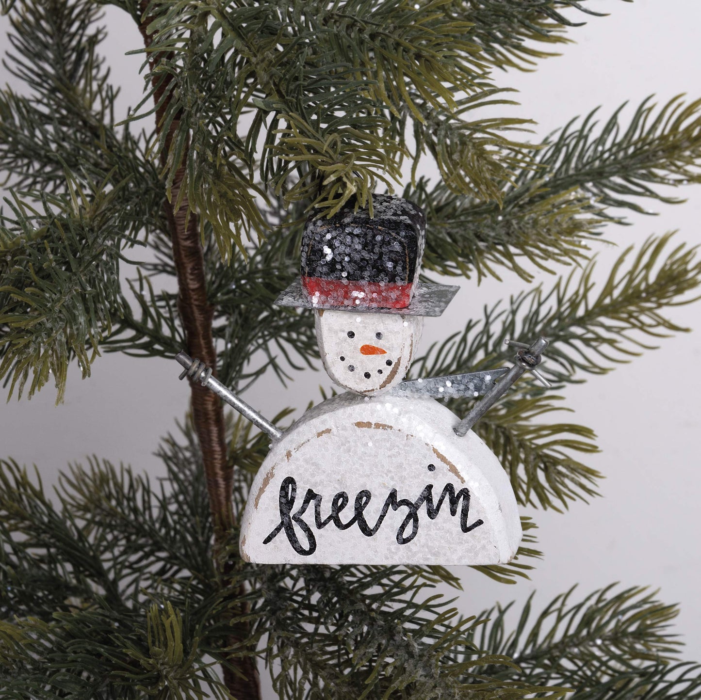 Primitives by Kathy 25299 Snowmen Vintage-Inspired Ornaments (3 Piece) (Pack of 3)
