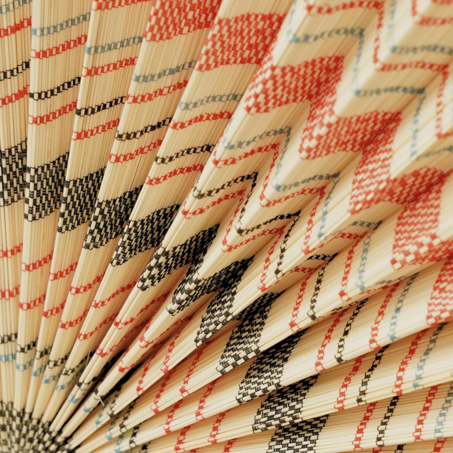 47" Handwoven Bamboo Wall Art, Bamboo Wall Fan Decor for Boho Bedroom Aesthetic , Japanese Oriental Fan Decoration for Living Room, Dining Room or Above Bed with Lightweight Hanging Design (Boho)