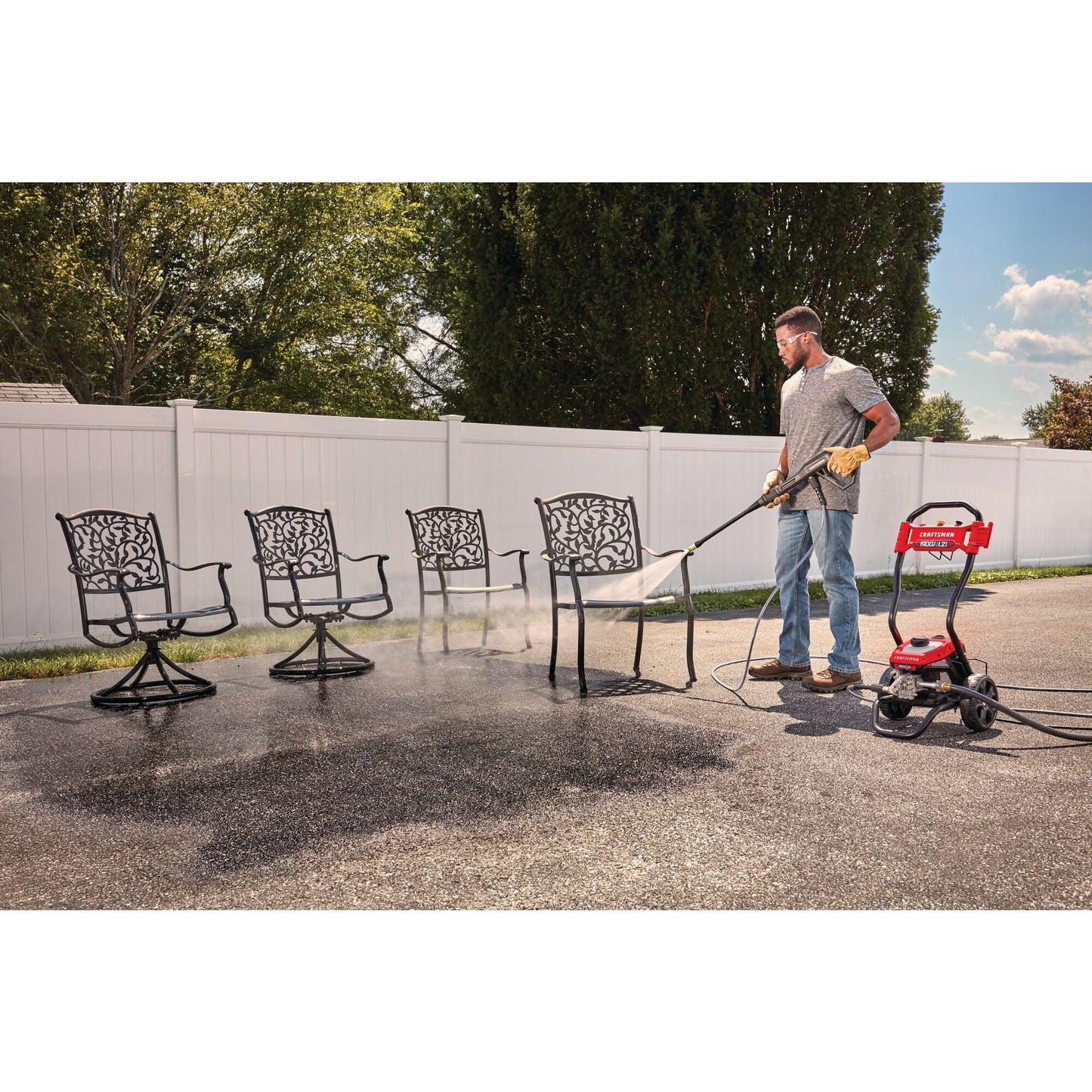 CRAFTSMAN Electric Pressure Washer, Cold Water, 1900 -PSI, 1.2-GPM, Corded (CMEPW1900)
