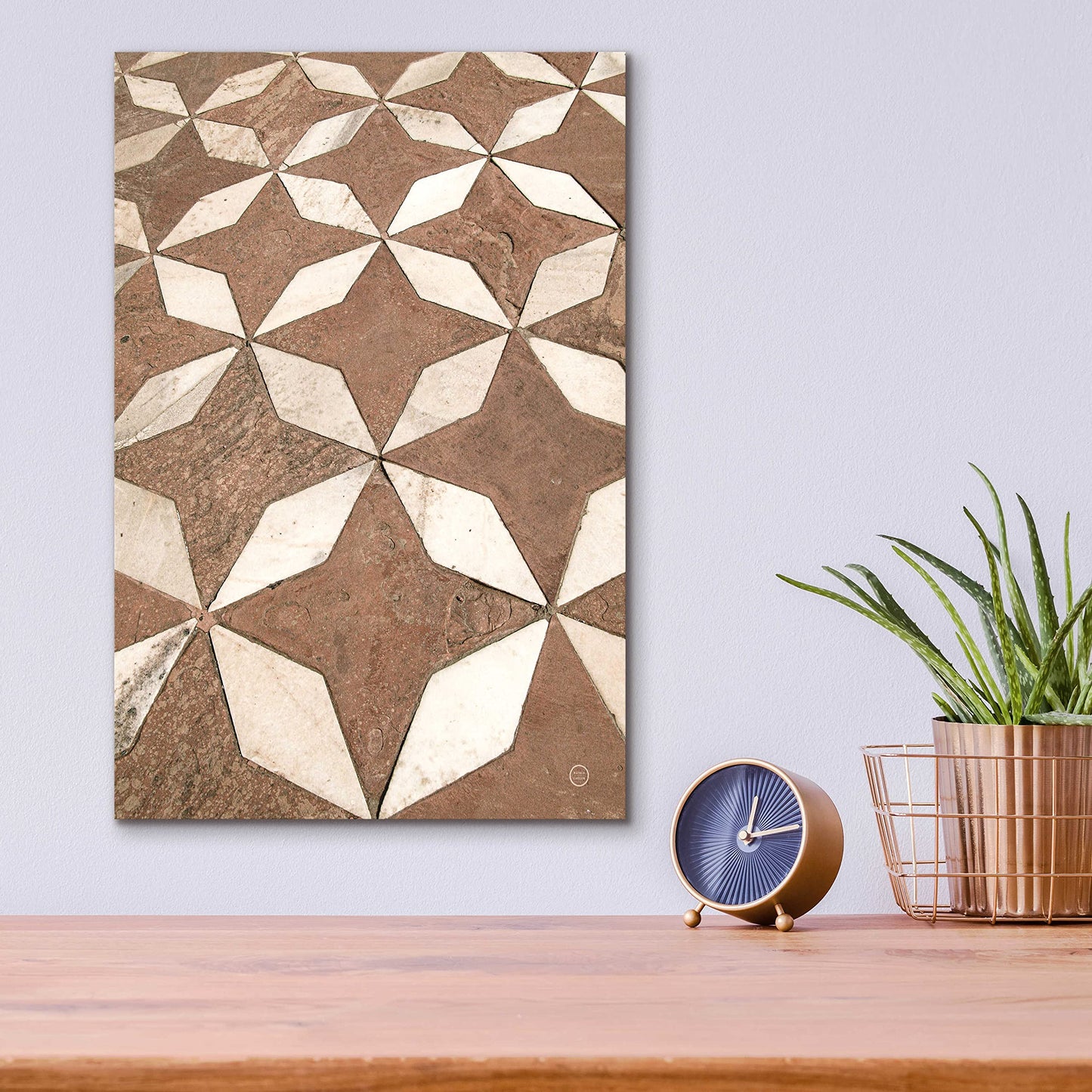 Epic Art 'Mosaic III' by Nathan Larson, Acrylic Glass Wall Art, 12"x16"