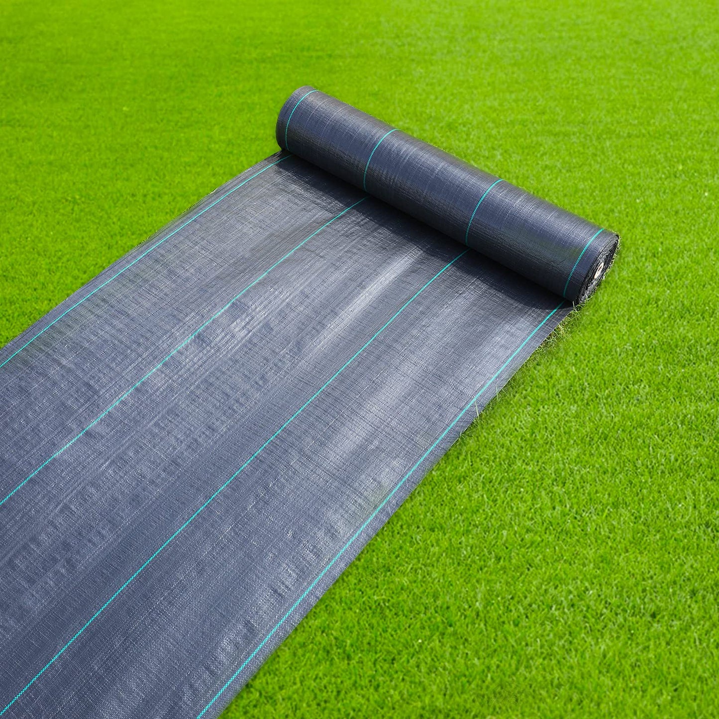 GDNaid 4ftx100ft Weed Barrier Landscape Fabric Heavy Duty, 3.2oz Weed Barrier Fabric, Easy Setup Woven Garden Weed Fabric Landscaping Fabric