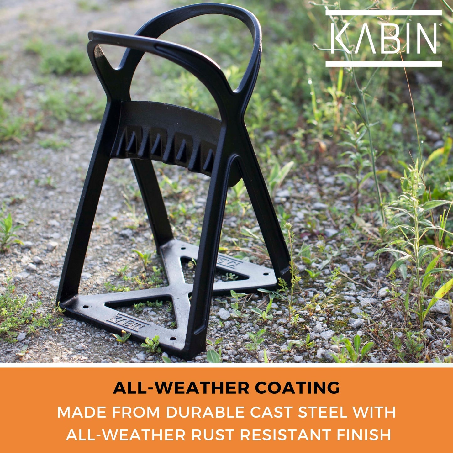 KABIN Kindle Quick Compact Log Splitter - Manual Splitting Tool - Steel Wedge Point Splits Firewood Like A Boss Safely & Easily