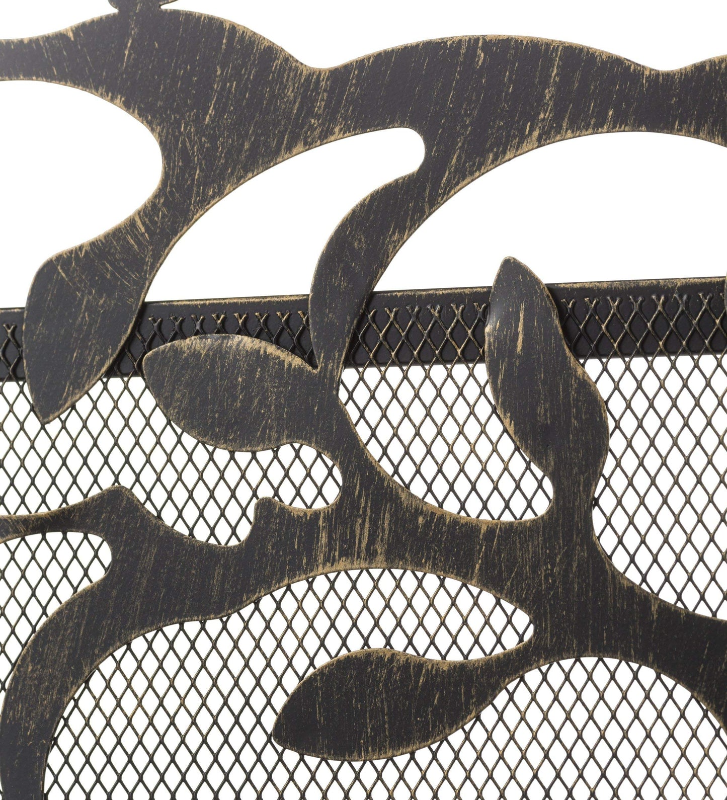 Plow & Hearth Arched Tree of Life Garden Gate | Laser-Cut Design | Metal | Black/Bronze Finish | Versatile | 36" W x 1¼"D x 36" H | Latch Closure