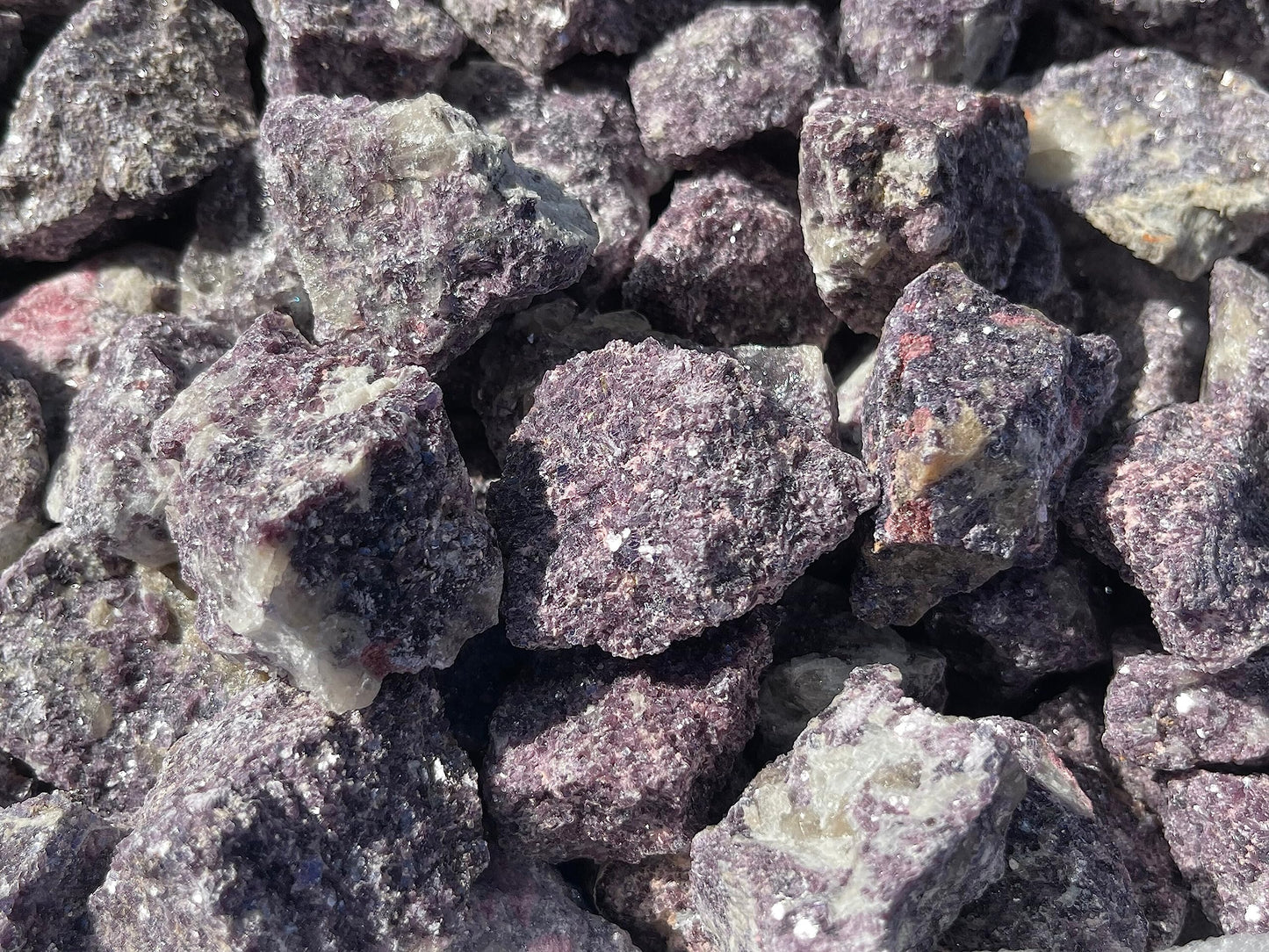 GAF TREASURES Wholesale Raw Lepidolite Crystals, Natural Lepidolite Stone, Natural Rough Lepidolite Crystals, Lepidolite Rough, Lepidolite Healing Crystals (Lepidolite, 0.5 Pound)