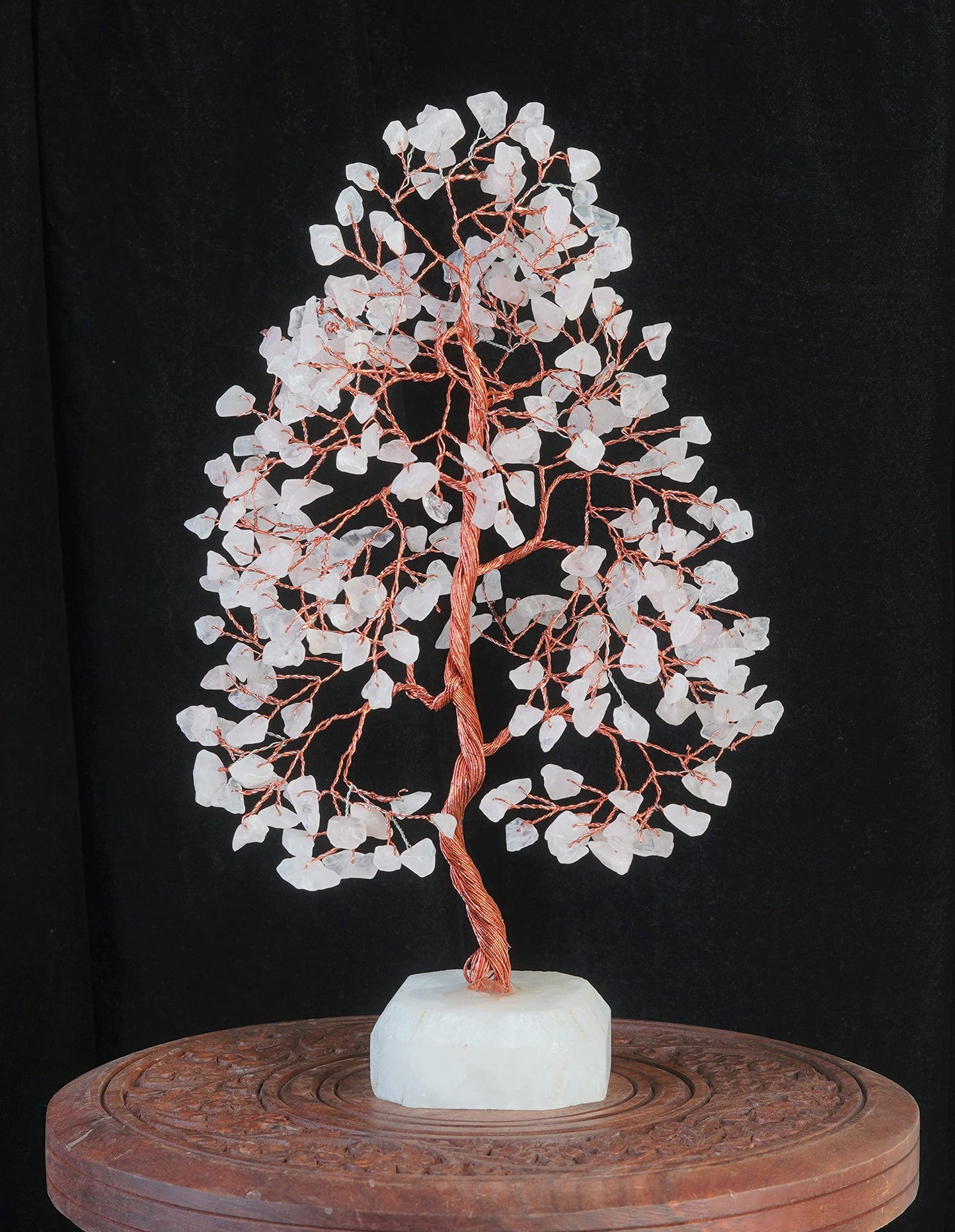 Crocon® Rose Quartz Crystals Tree, Birthday Gifts for Women, Mom, Girlfriend & Sister | Pink Room Decor Healing Crystals | House Warming Gifts Unique Spiritual Present Idea for Woman & Men Decoration