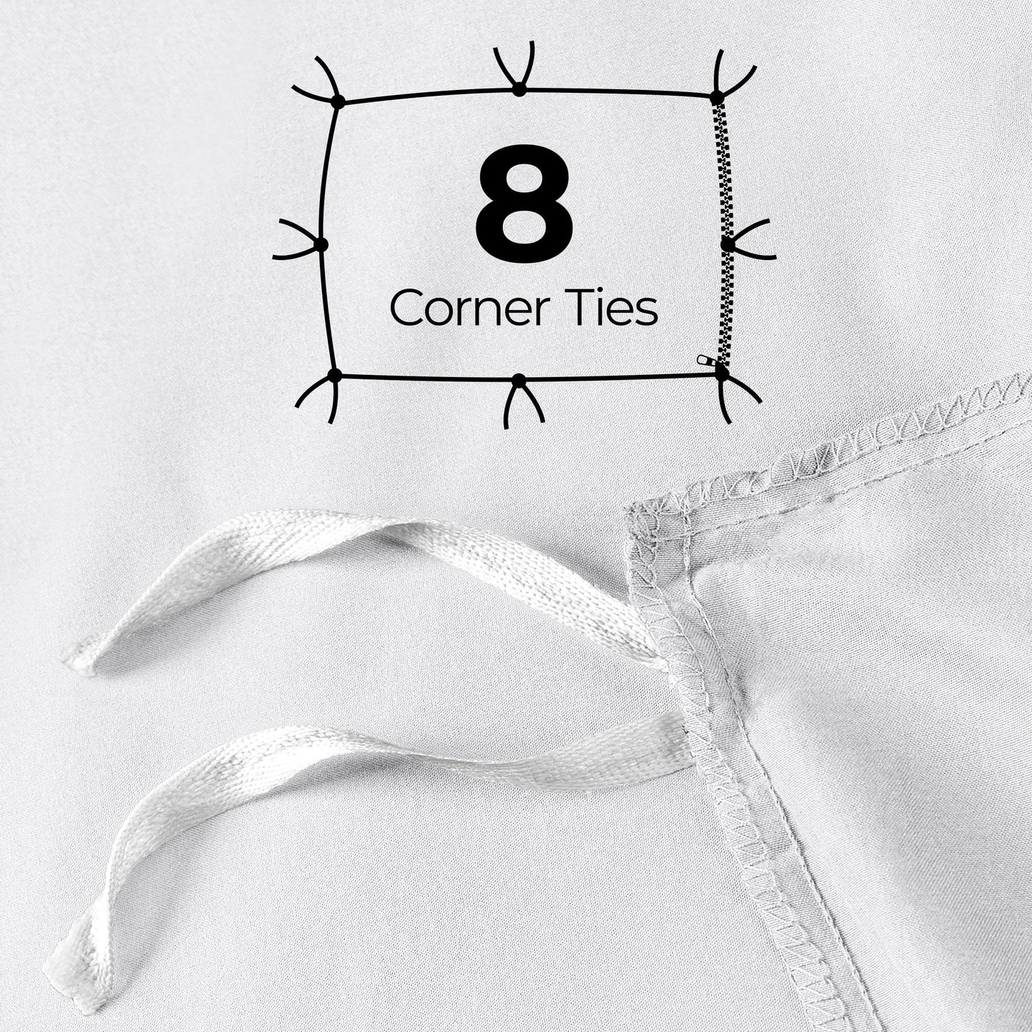 Utopia Bedding Duvet Cover Queen Size - 3 Piece with Zipper Closure - 1 Comforter Cover 90X90 Inches & 2 Pillow Shams 20X26 Inches (White) Comforter Not Included