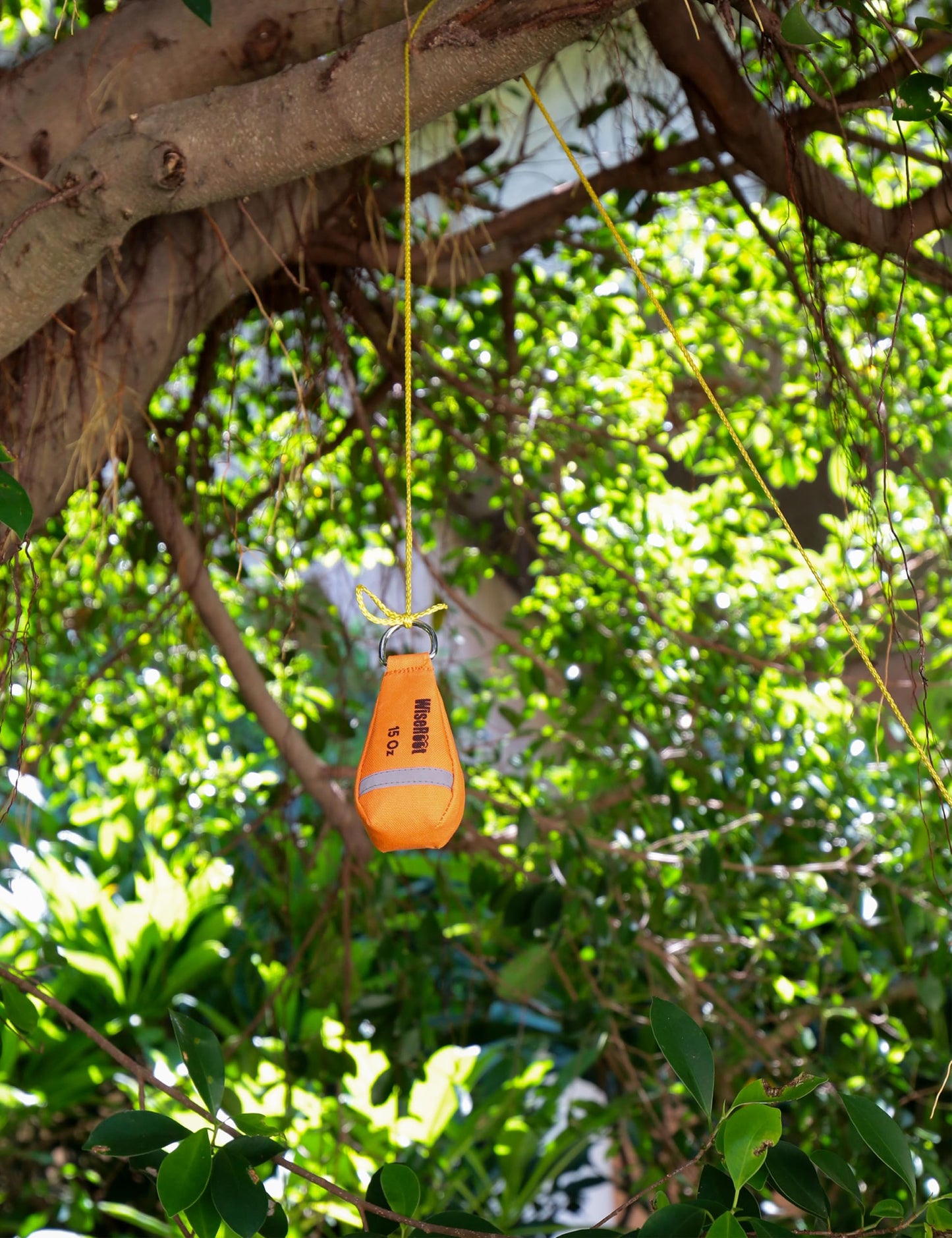 WiseRoot Arborist Throw Line Kit: Ultra Slick Throw Rope & 11/15Oz 900D Throw Weight with Reflective Storage Bag, Arborist Equipment for Tree Work, Climbing, Trimming, High Limb Rigging