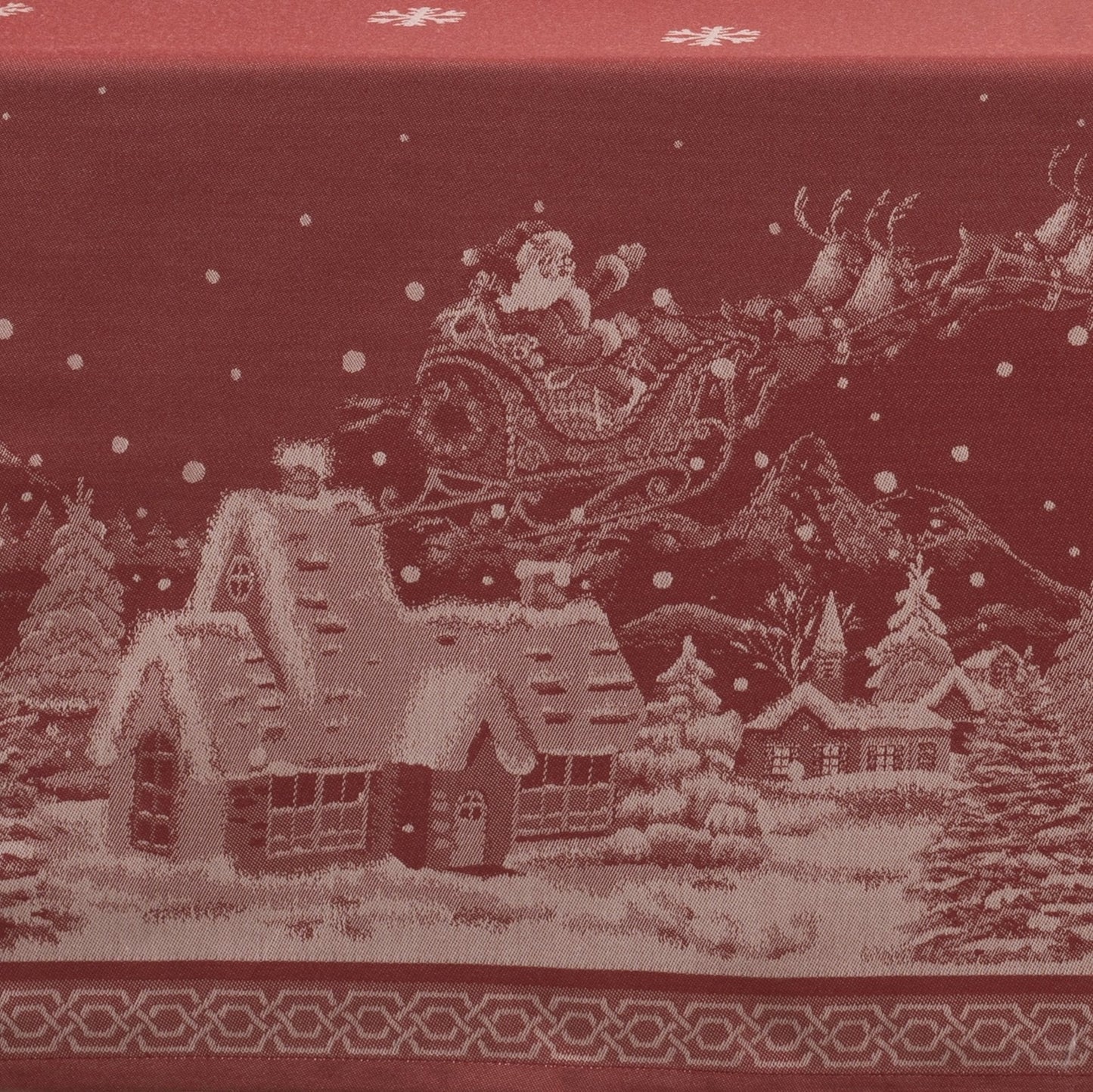 Benson Mills Engineered Jacquard Heavyweight Fabric Table Cloth, Holiday, Winter, and Christmas Tablecloth (Christmas Story, 60" x 120" Rectangular)