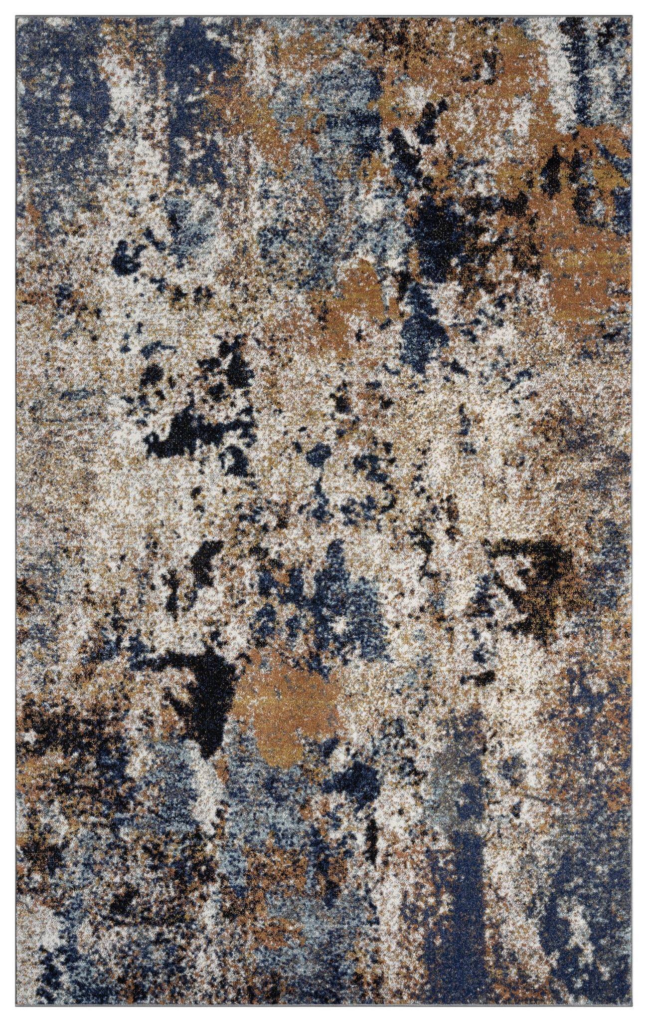 Keen Home Design Area Rugs - 48"x72" Non-Shedding, Thick Pile Abstract Rugs for Kitchen, Living Room, Bedroom, Dining Room, Entryway - Size: 4' x 6', Skies Multi