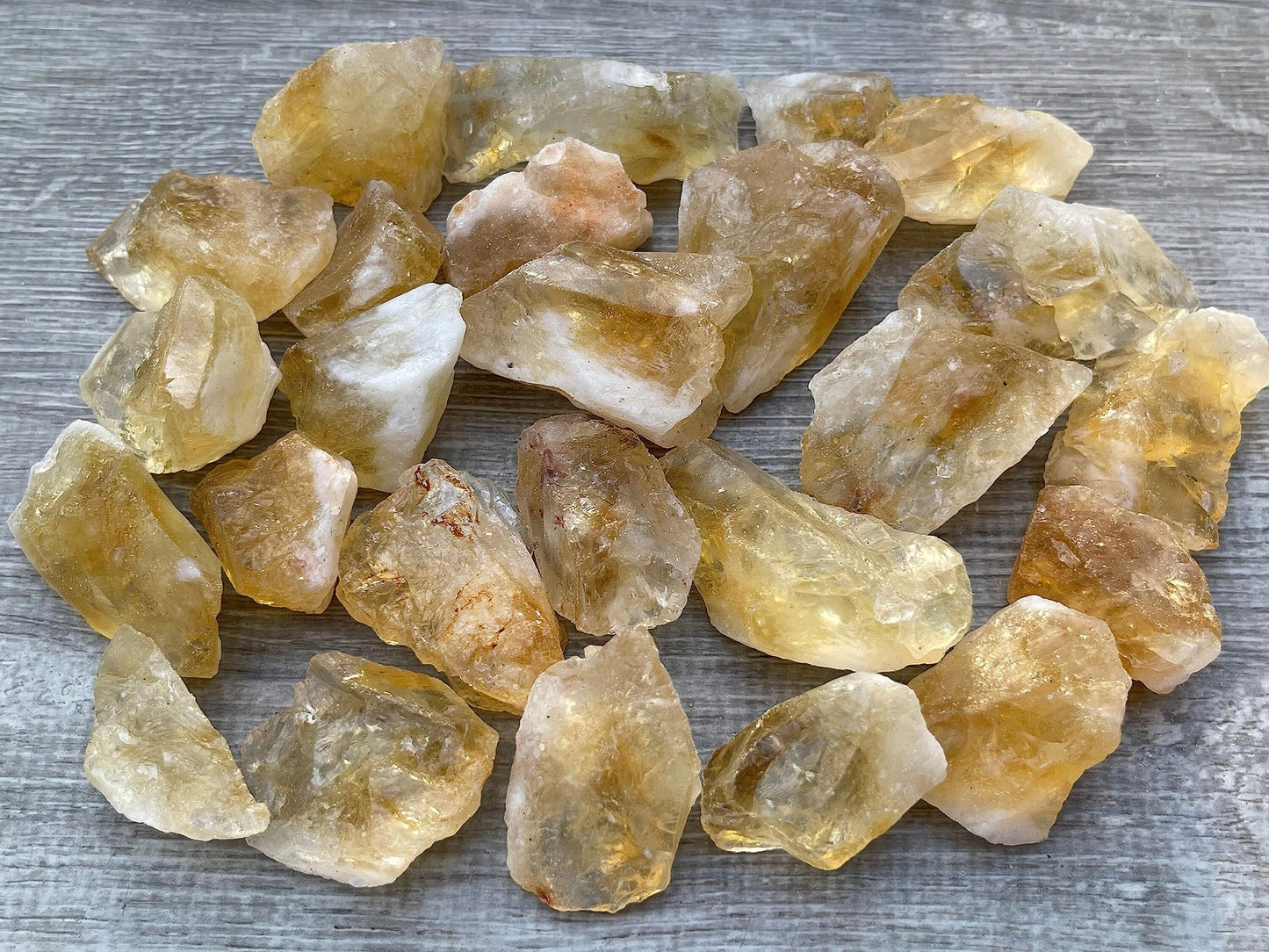 GAF TREASURES Wholesale Raw Citrine Crystals, Natural Citrine Stone, Natural Rough Citrine Crystals, Citrine Rough, Citrine Healing Crystals (Citrine, 0.25 Pound)