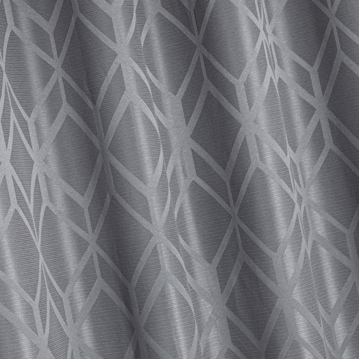 Amazon Basics Jacquard 2-Piece 100% Blackout Curtains, Living Room and Bedroom Drapes, Thermal Insulated Window Treatment, 52"x84", Grey
