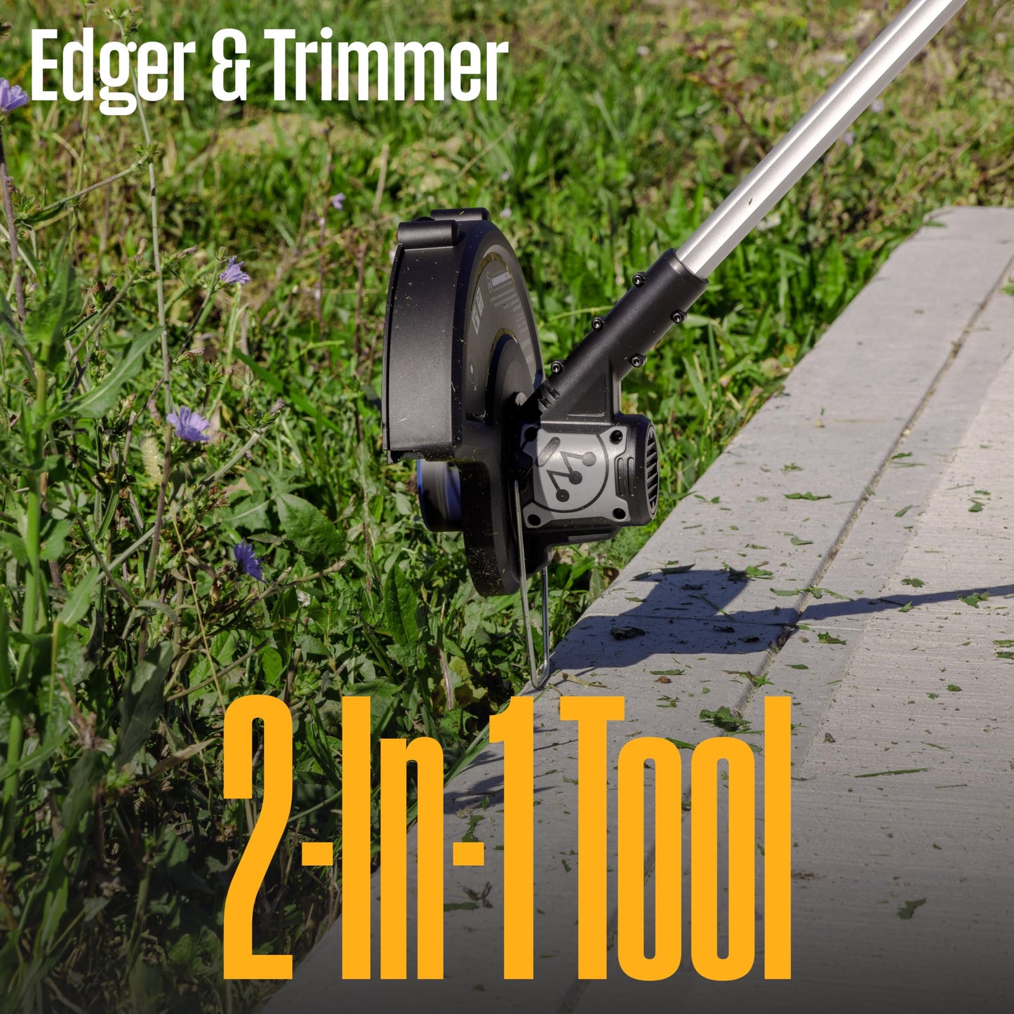 Westinghouse 20V 2-in-1 Cordless String Trimmer and Edger, 12 Inch Cutting Path with 2.0Ah Battery and Charger