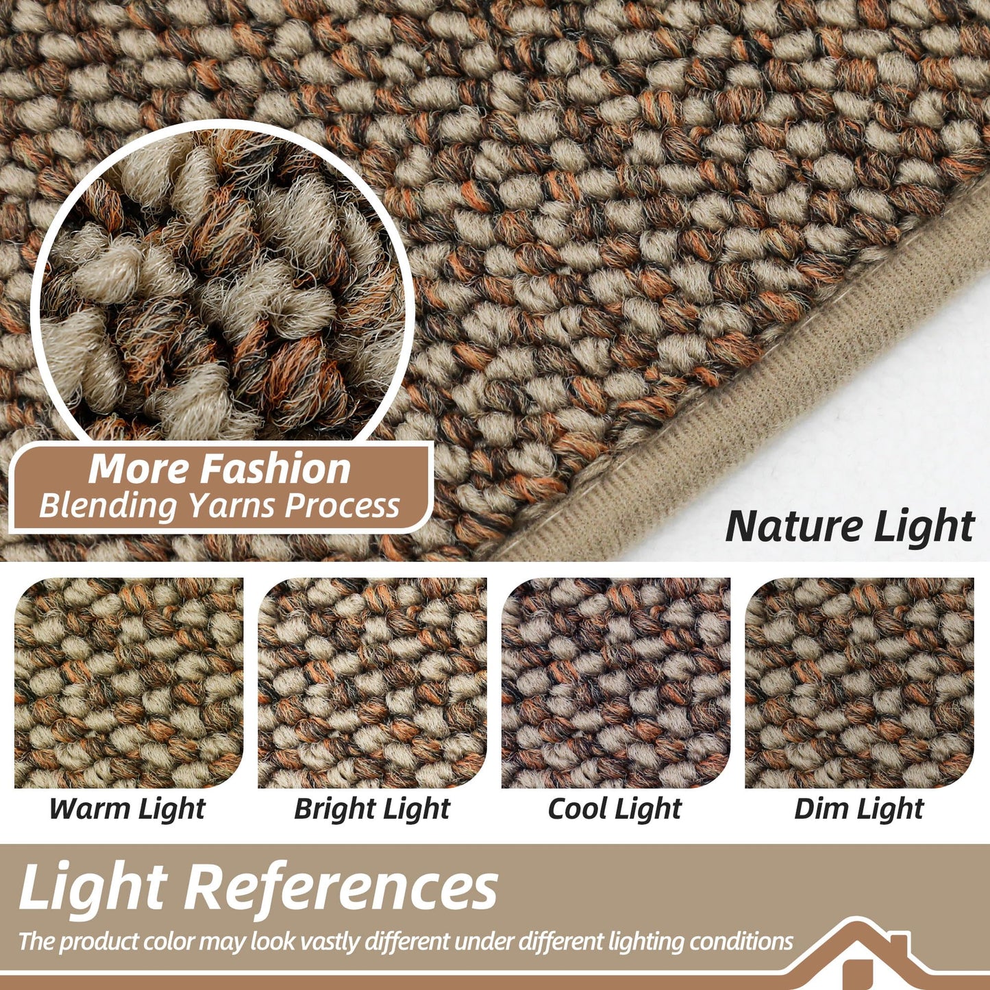 BEQHAUSE Dirt Trapper Door Mat 32" x 72", Non-Slip Washable Doormats Entrance Mat, Dirt Resistant and Absorbent Welcome Mat, Low Profile Floor Mats for Front Back Door and Entryway, Beige