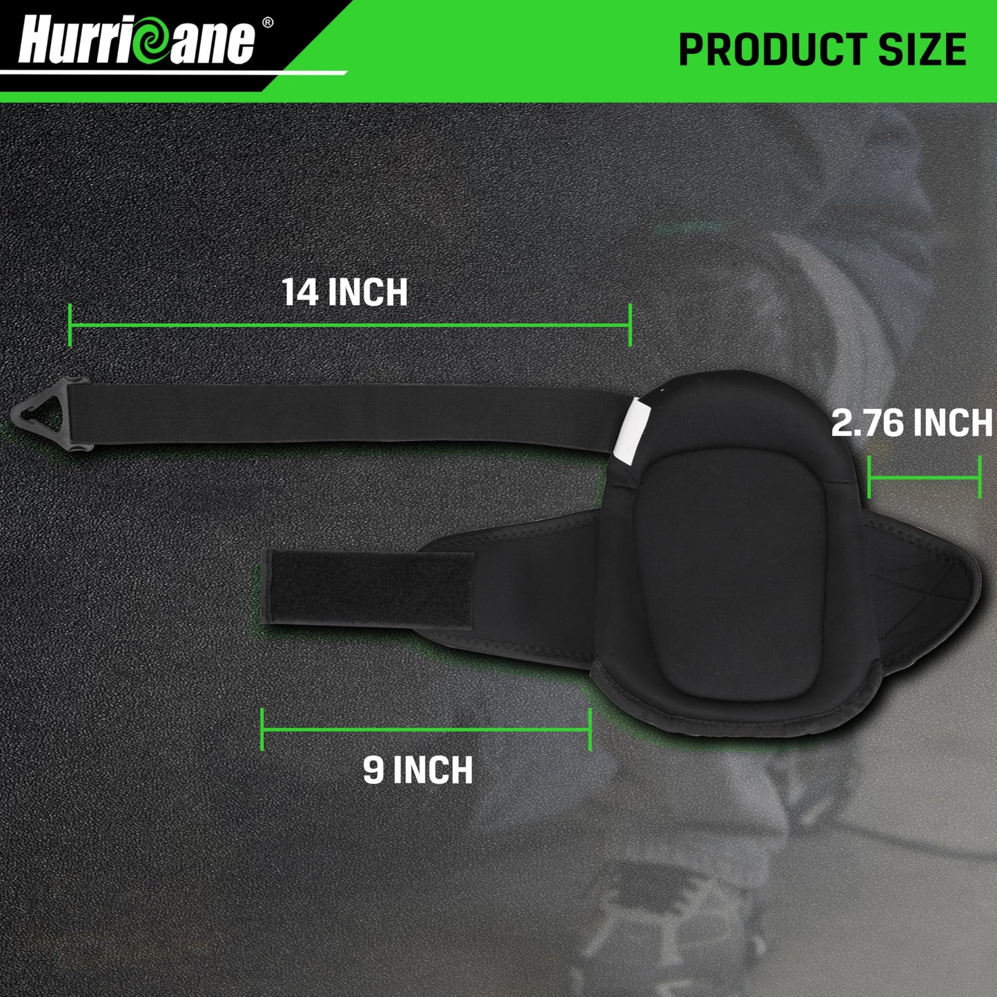HURRICANE Professional Knee Pads for Men & Women-Heavy Duty Gel & Foam Cushion with Adjustable Straps for Work,Construction, Gardening, Flooring,Welding，Plumbers, Electricians