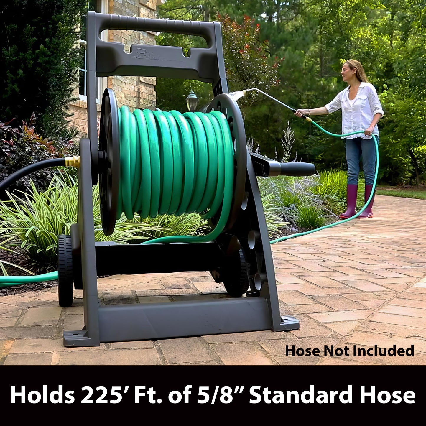 Liberty Garden Products 514 Two Wheel, Hose Cart, Plastic,bronze (Assembly required)
