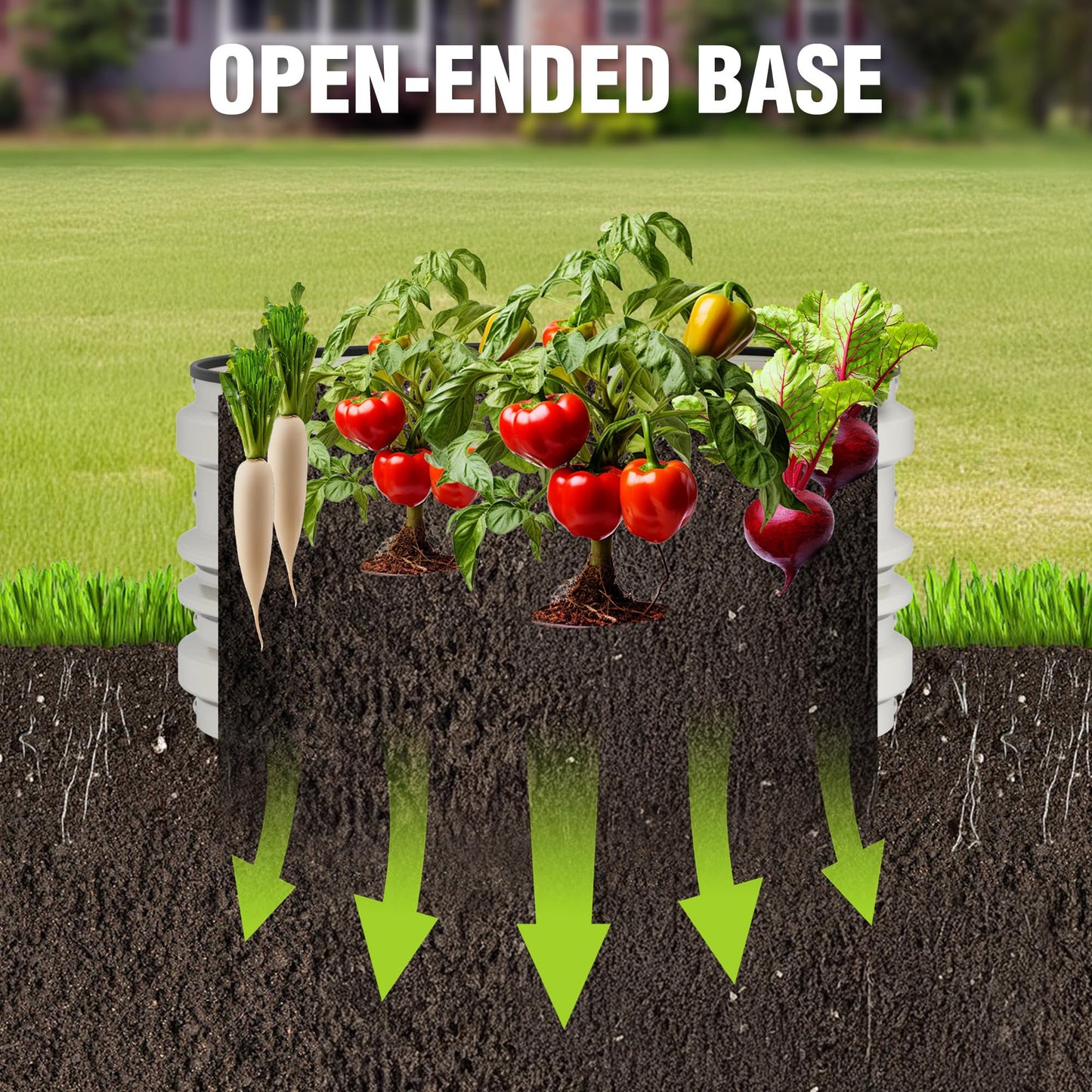 WORKPRO 3Pcs 2x2x1ft Galvanized Raised Garden Bed Set, Rust & Corrosion Protection, Easy Assembly, Safe Edge, Ideal for Vegetables & Flowers, White