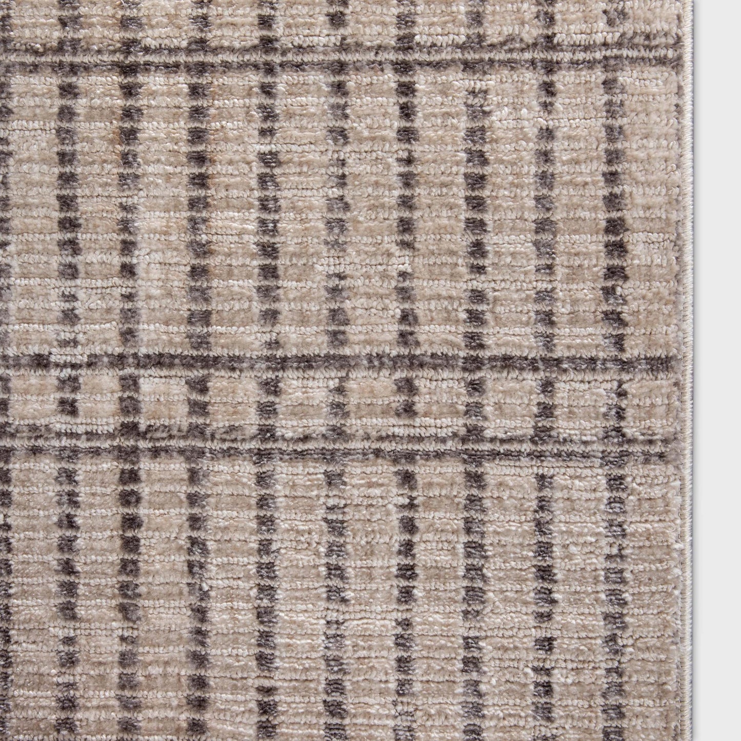Well Woven Custom Size Hallway Stair Runner - Nordlys Skog Ivory - 27 Inches Wide x 4 Feet Long Runner (27" x 4') - Stain-Resistant, Snow Drift Slats Design, for Hallways, Kitchens, Stairs