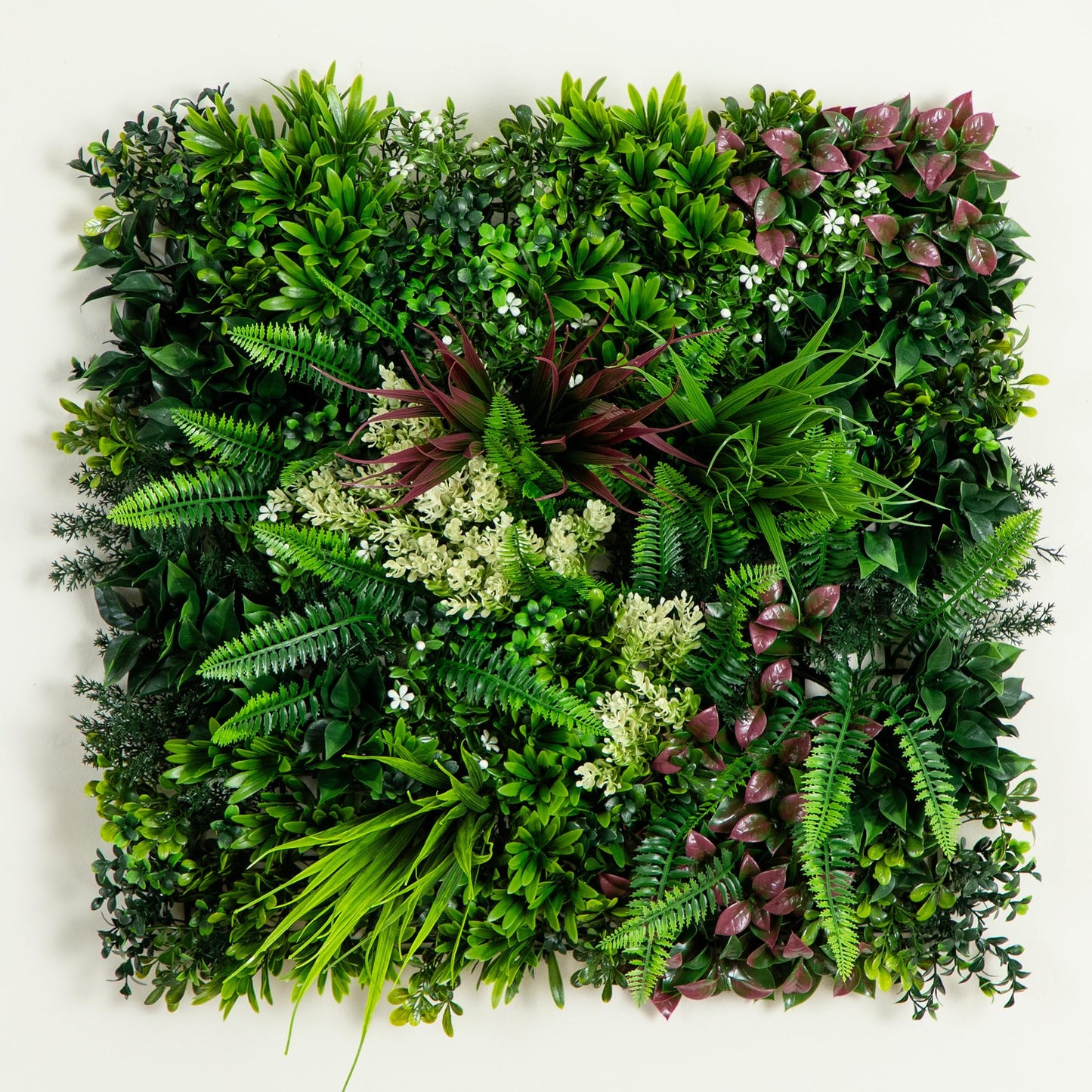 Nearly Natural Corfu Island Artificial Living Wall Panels, UV Resistant, 20x20 Inch, Indoor/Outdoor Greenery Panels, Easy Install Interlocking Design, Set of 3