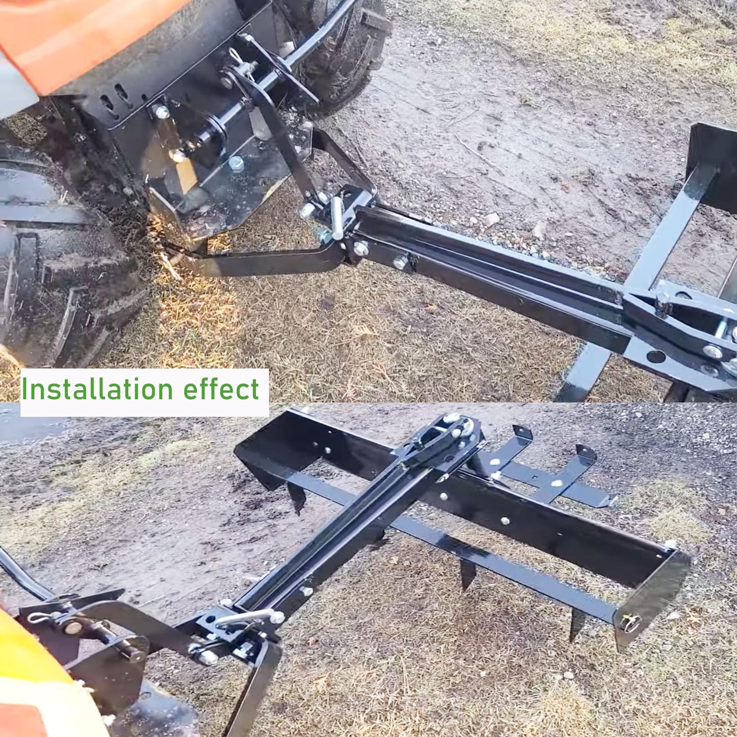 SUONE 585607901 Garden Tractor Sleeve Hitch Attachment Rear Mount Compatible with Husqvarna Craftsman T200 T300 Series for with 23" Or Larger Rear Tires Cub Cadet Riding Lawn Mower Tractors
