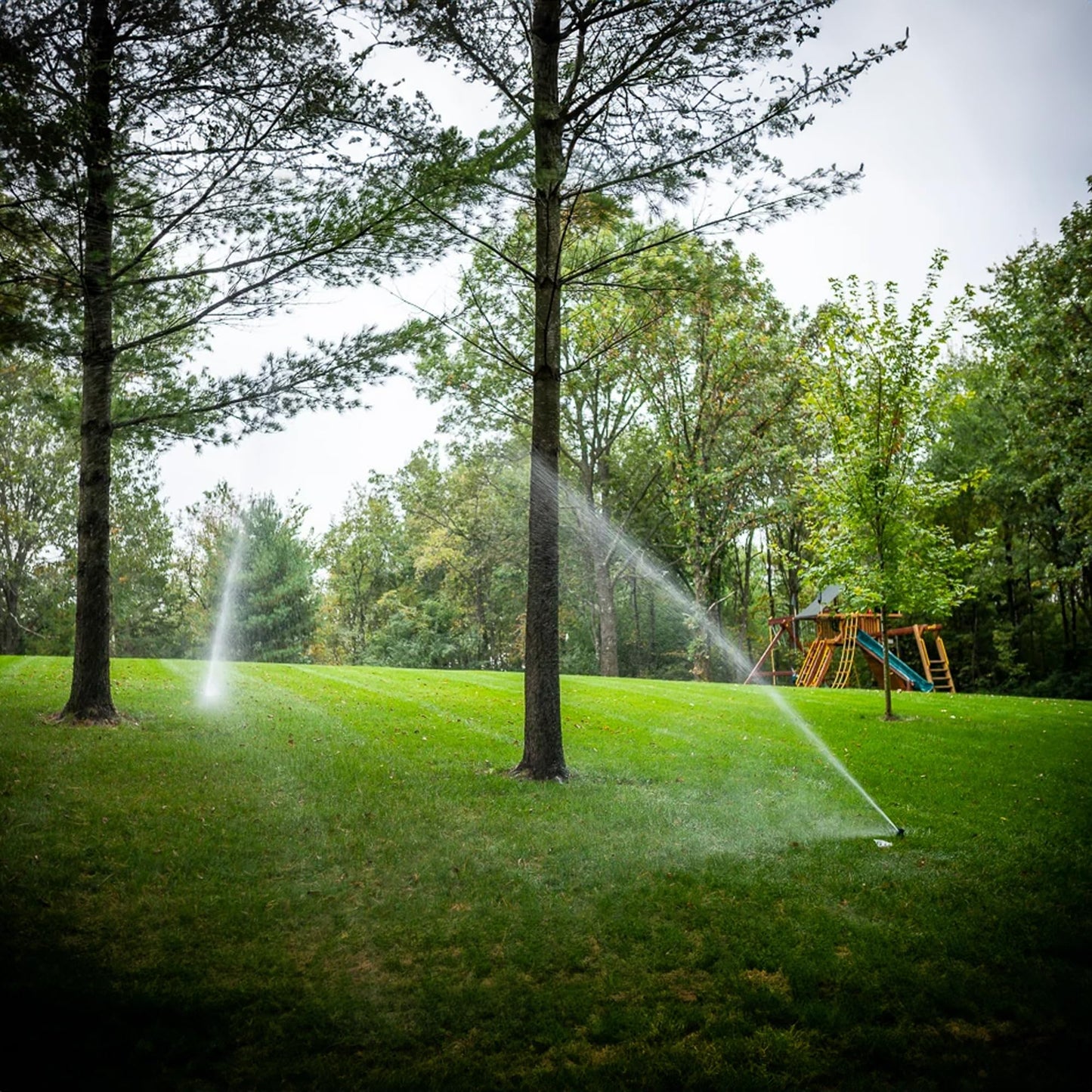 Hourleey 1/2 Inch Zinc Impact Sprinkler, 2 Pack Heavy Duty Lawn Sprinkler Head with Nozzles, Adjustable 0-360 Degree Impulse Watering Sprinklers for Large Coverage Garden Grass Yard Irrigation