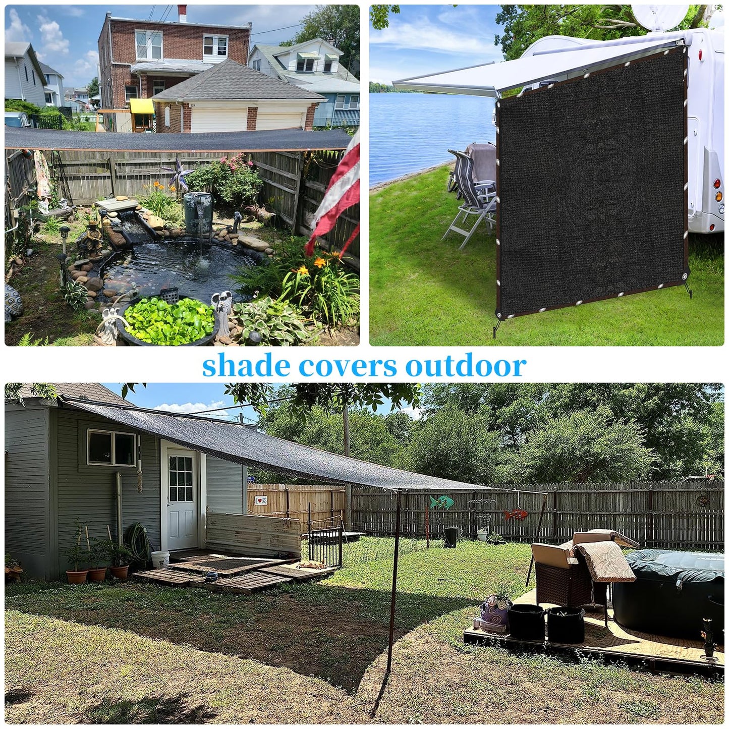 90% Shade Cloth for Garden 10x20FT Shade Cloth with Grommets,Shade Tarp for Plants,Shade Tarps for Outdoors,Patio Covers for Shade and Rain,Suitable for Shading Plants,Garage,Summer Garden Shade Net