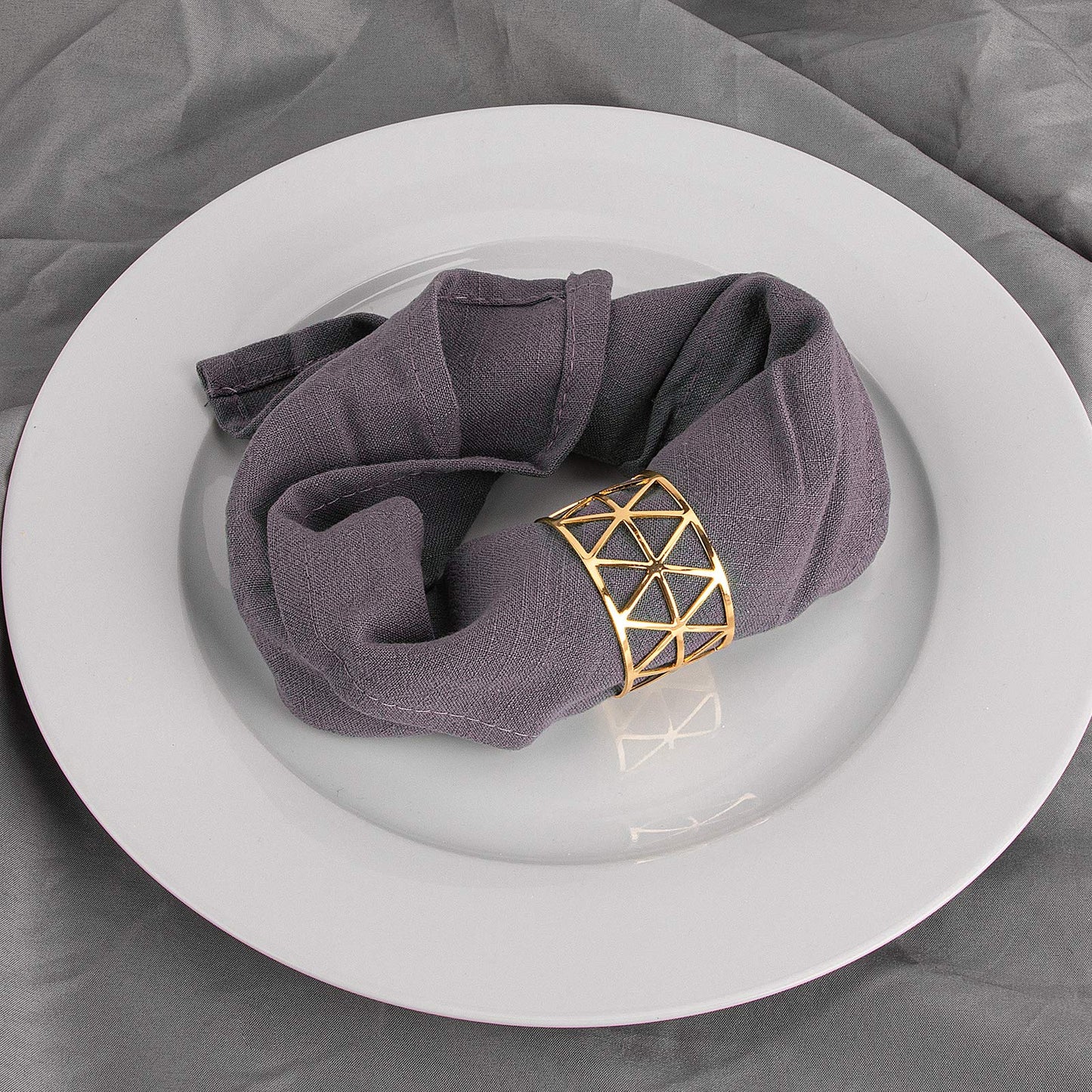12PCS – Gold Napkin Rings Set of 12, Holiday Napkin Holders for Dining, Anniversary, Birthday, Romantic Candlelight Dinner, Holiday, Party of Table Setting, Wedding Table Decoration