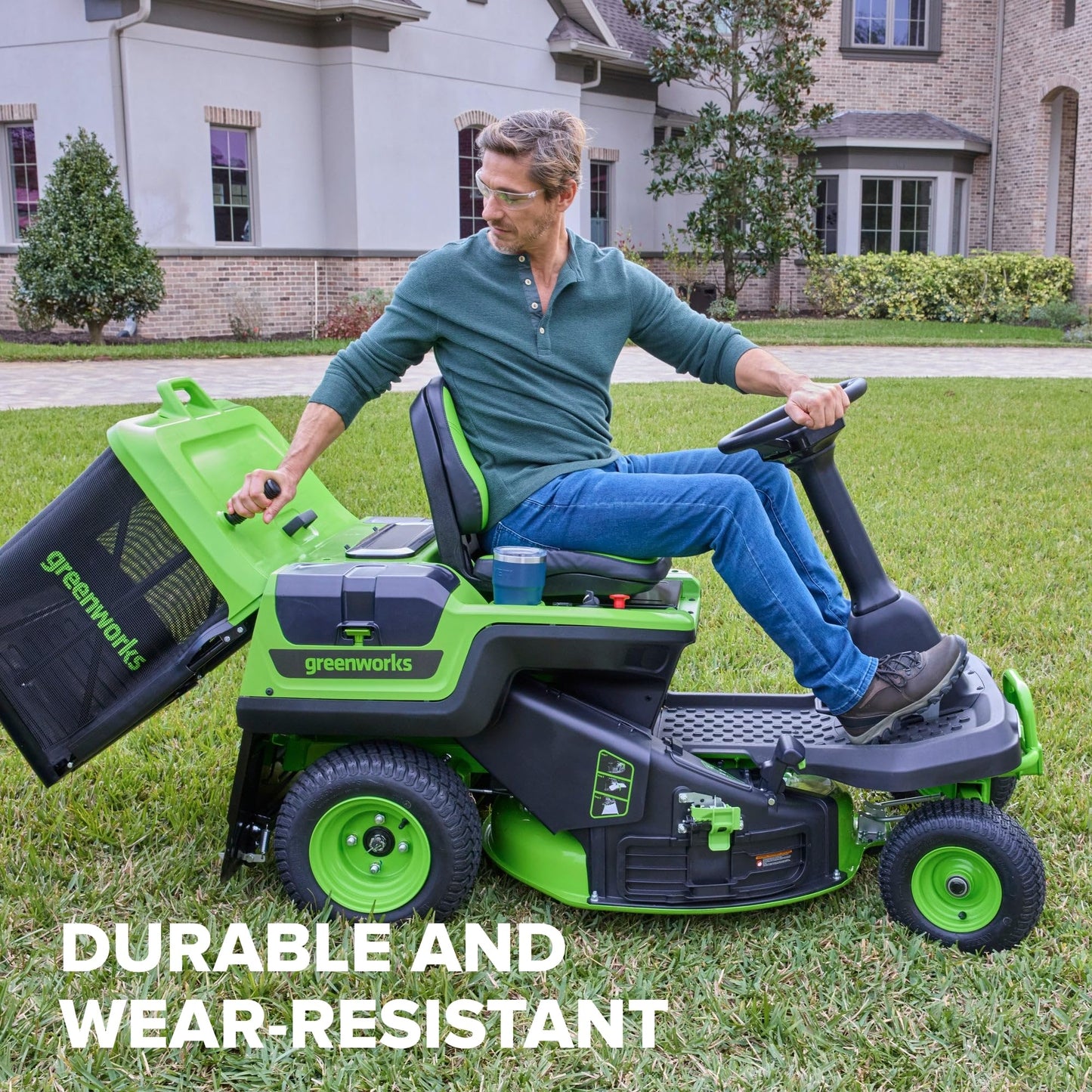 Greenworks 30" Riding Mower Bagging Kit, Efficient Grass Collection