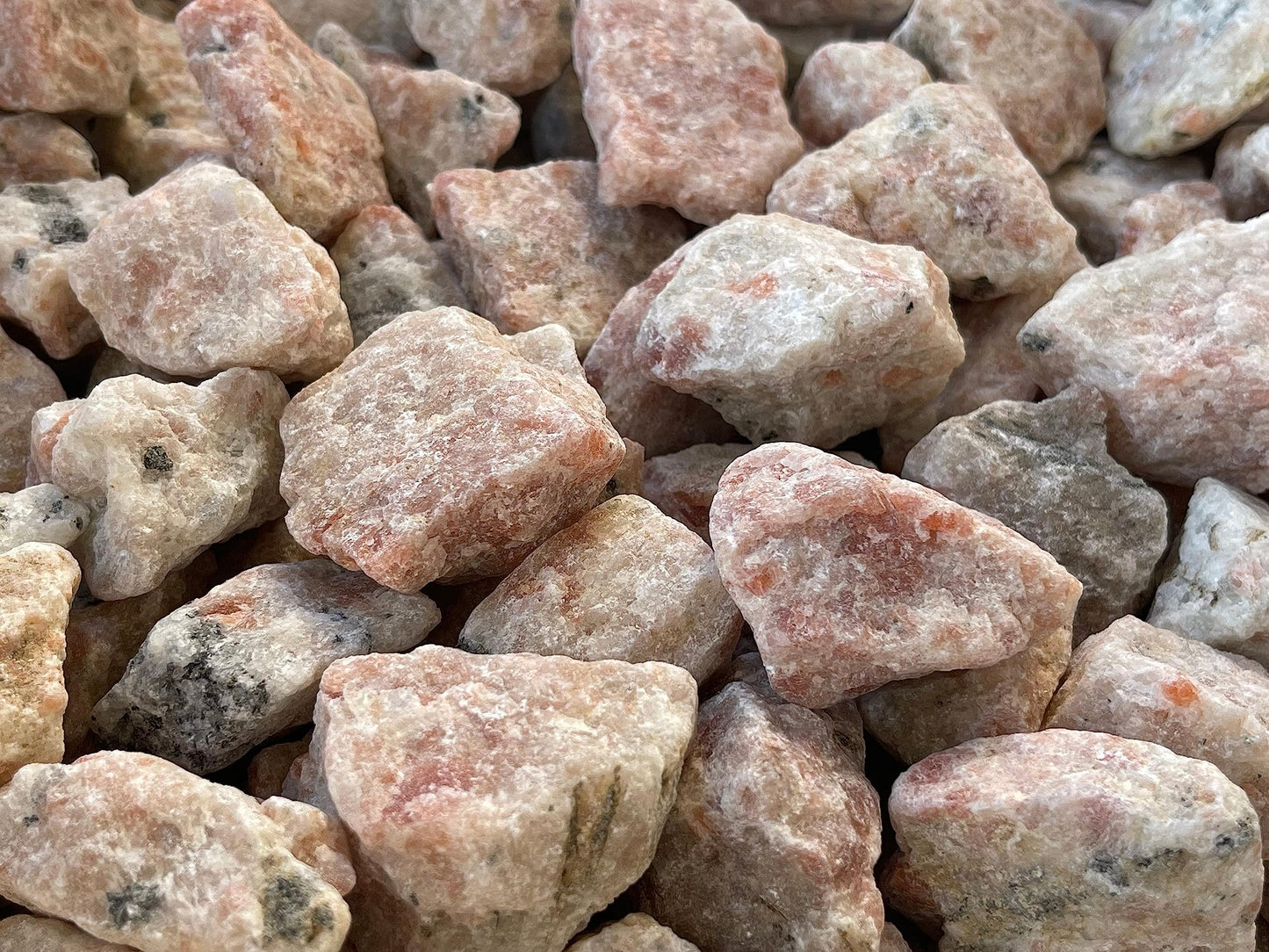 GAF TREASURES Wholesale Raw Sunstone, Natural Sunstone, Natural Rough Sunstone Crystals, Rough Sunstone, Sunstone Healing Crystals (Sunstone, 0.5 Pound)