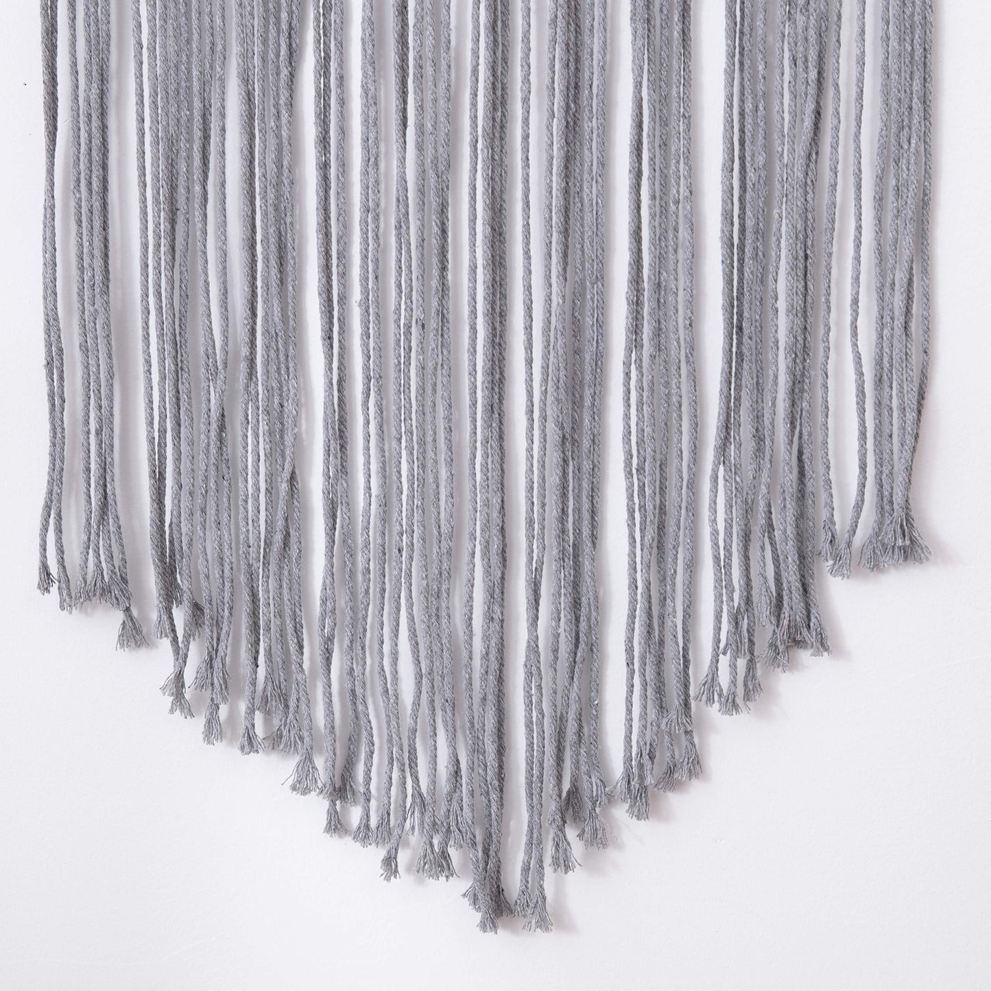 laddawan Macrame Wall Hanging Cotton Rope Wall Art Woven Tapestry Boho Chic Wall Decoration (Light Grey)
