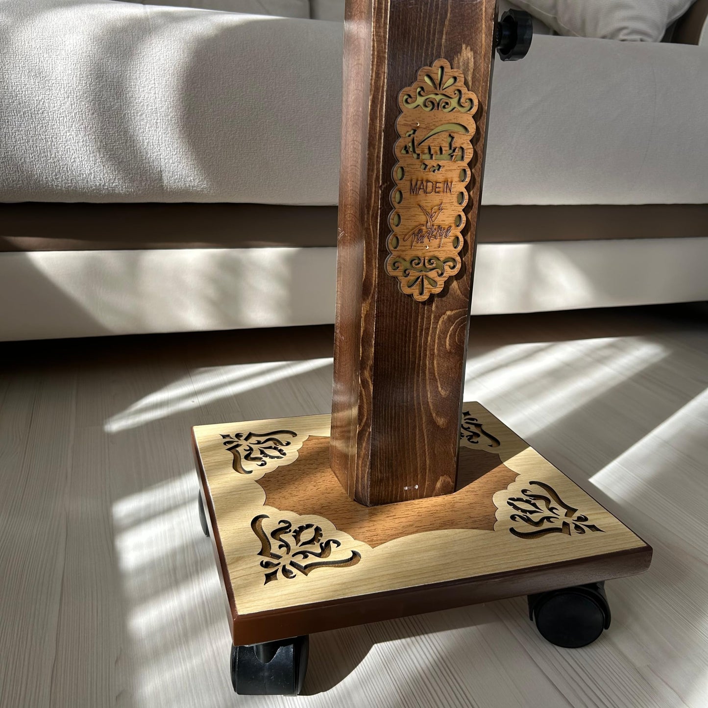 Lux Adjustable Moveable Wooden Book Stand | Quran, Koran Islamic Book Holder | Portable Islamic Book Holder | Reading Desk