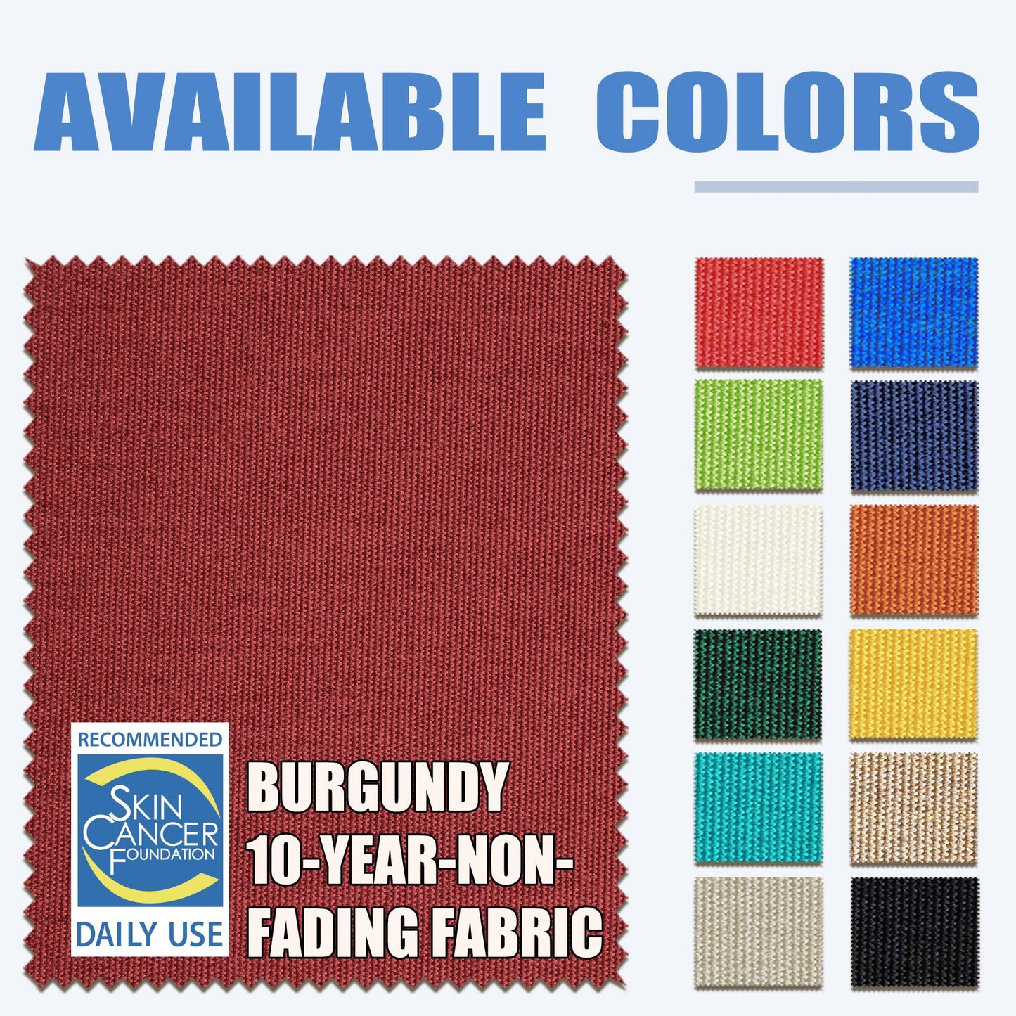 EliteShade USA 10-Year-Non-Fading 9Ft Market Patio Umbrella, UPF 50+ UV Protection Performance Sun Umbrella, Heavy Duty Commercial Grade Outdoor Table Umbrella with Crank & Tilt, Windproof Vented Top for Garden, Pool, Deck and Outdoor Playsets, Burgundy