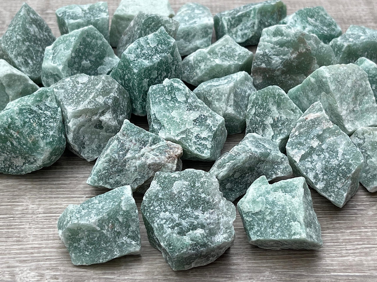 GAF TREASURES Wholesale Raw Green Aventurine Crystals, Natural Green Aventurine Stone, Rough Green Aventurine Crystals, Healing Crystals (Green Aventurine, 0.5 Pound)