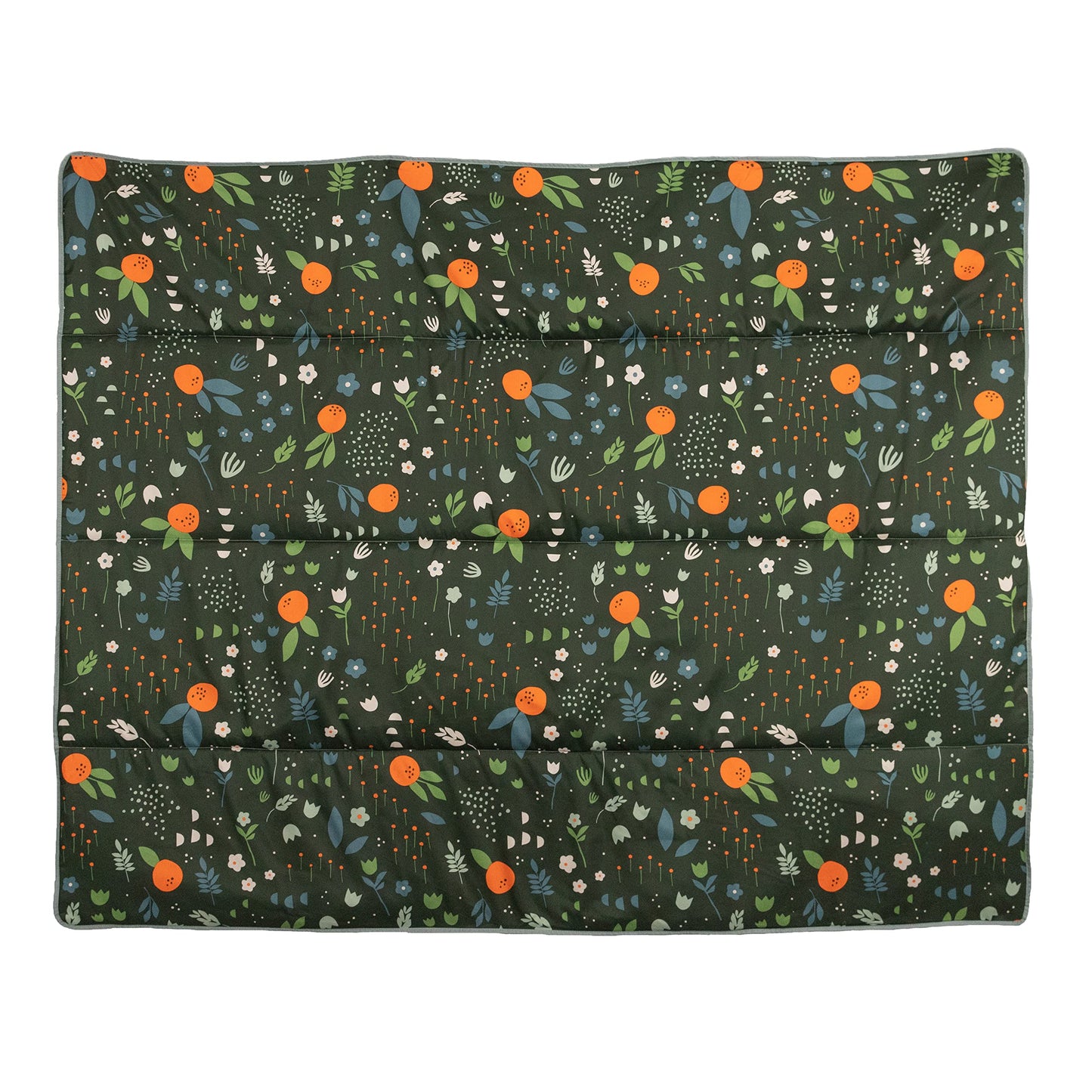 RED ROVR Large Indoor/Outdoor Adventure Blanket |for Parks, the Beach and Indoor activites |Compact with Shoulder Strap & Pocket (Orange Blossom)