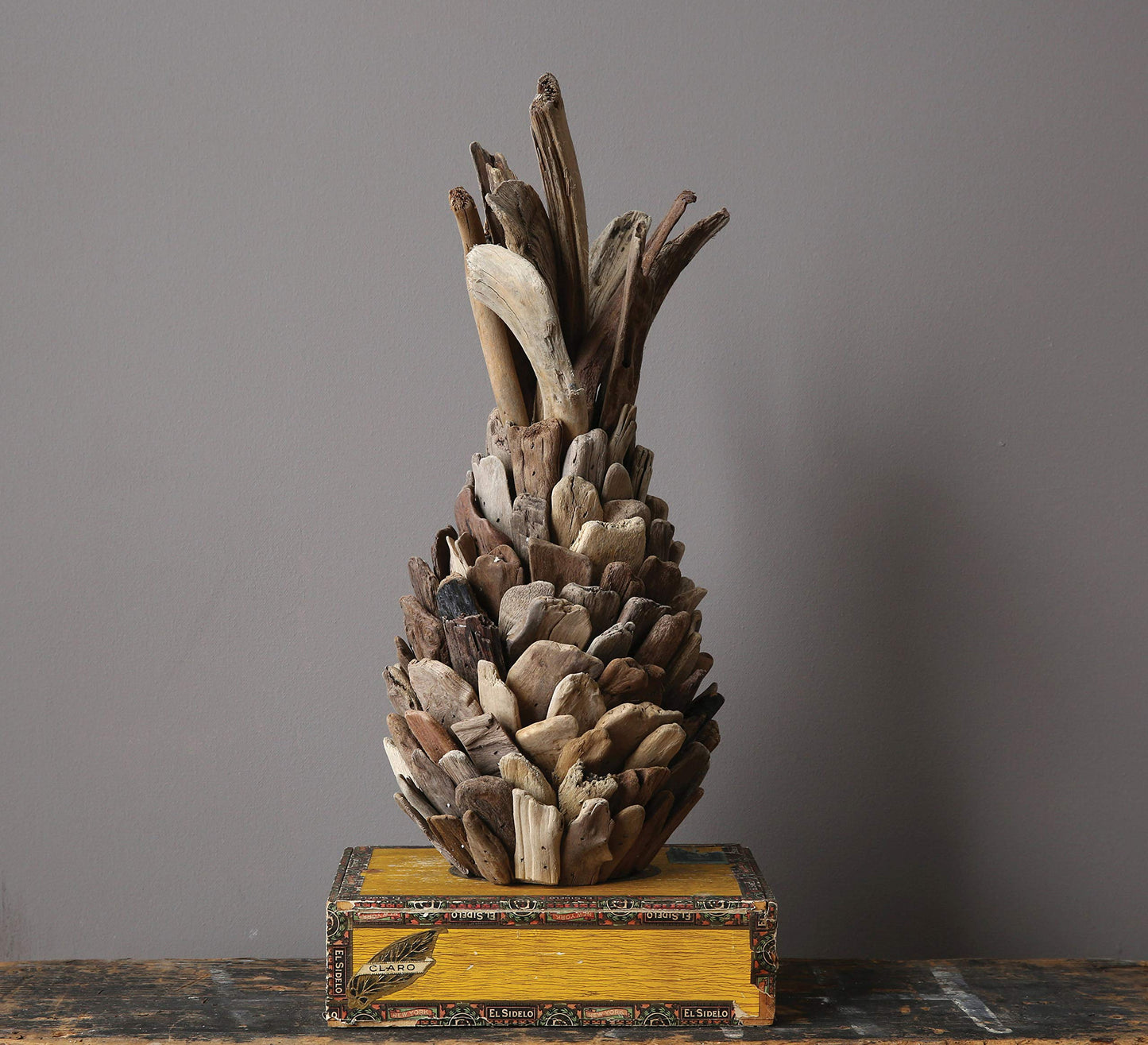 Creative Co-op Pure Driftwood Pineapple Decoration, Brown