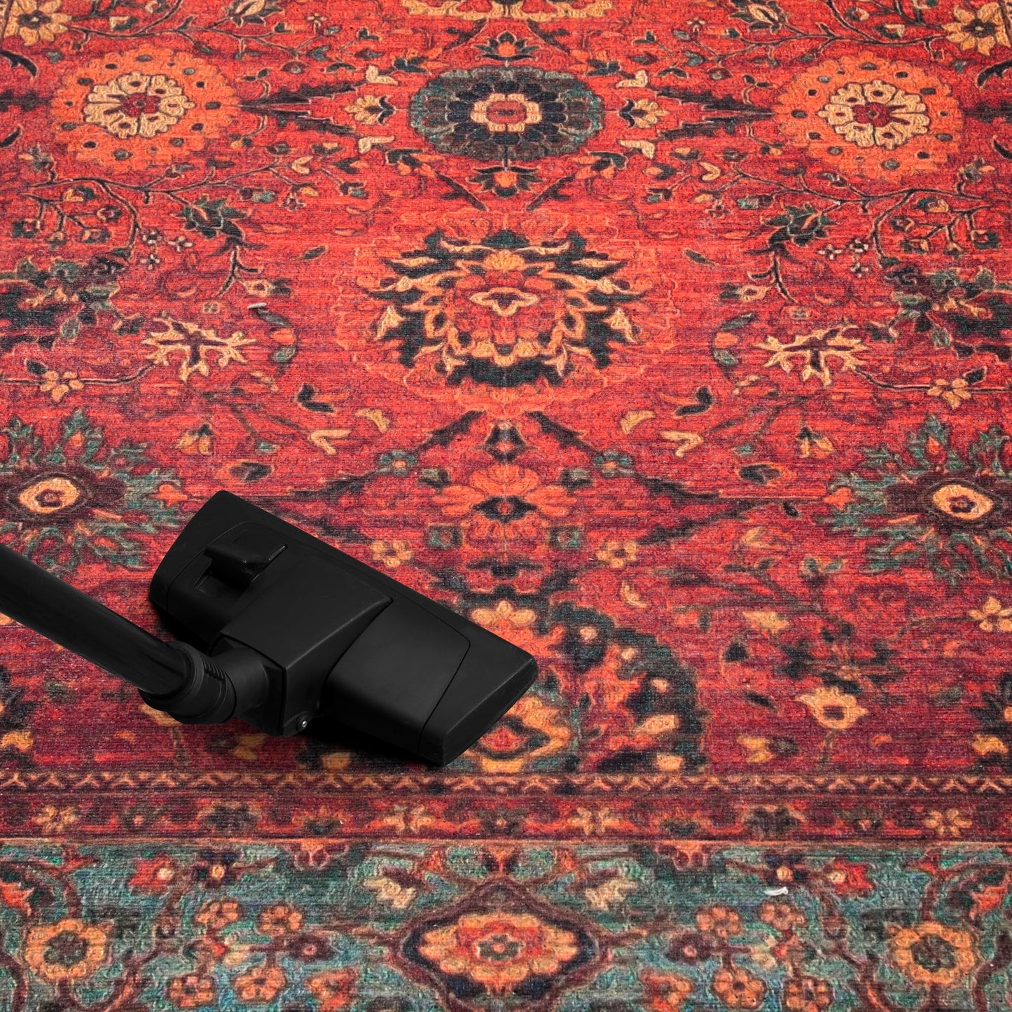 Keen Home Design 48"x72" Rug - Machine Washable Area Rug with Non-Slip Backing, Ideal for Living Room, Dining Room, Bedroom - Vintage, Easy Clean, Durable, Low Pile Rug - (4' x 6')