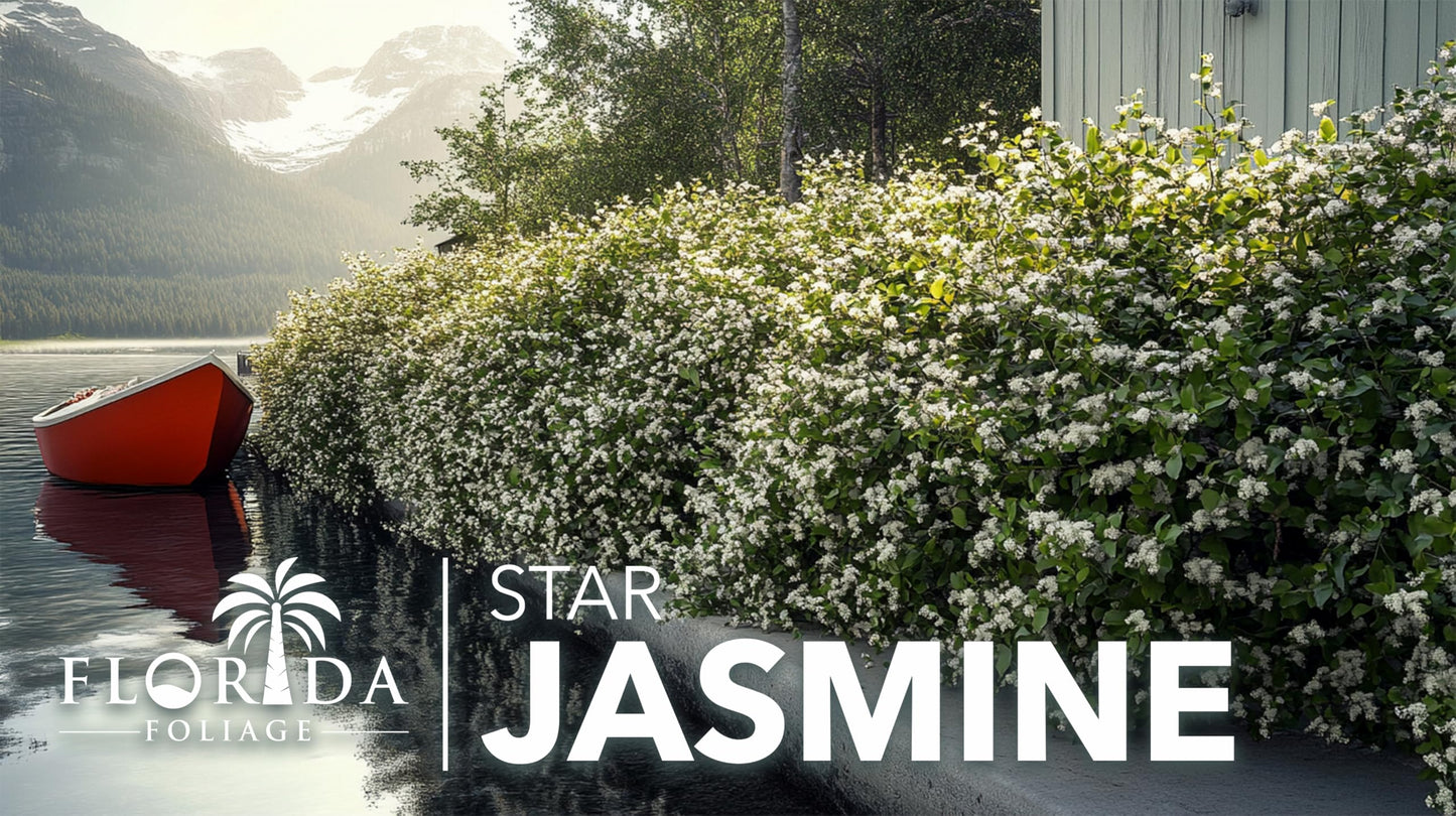 Star Confederate Jasmine | 1 Live 4 Inch Plant | Trachelospermum jasminoides | Flowering Vine Plants | Evergreen Ground Cover for Landscaping